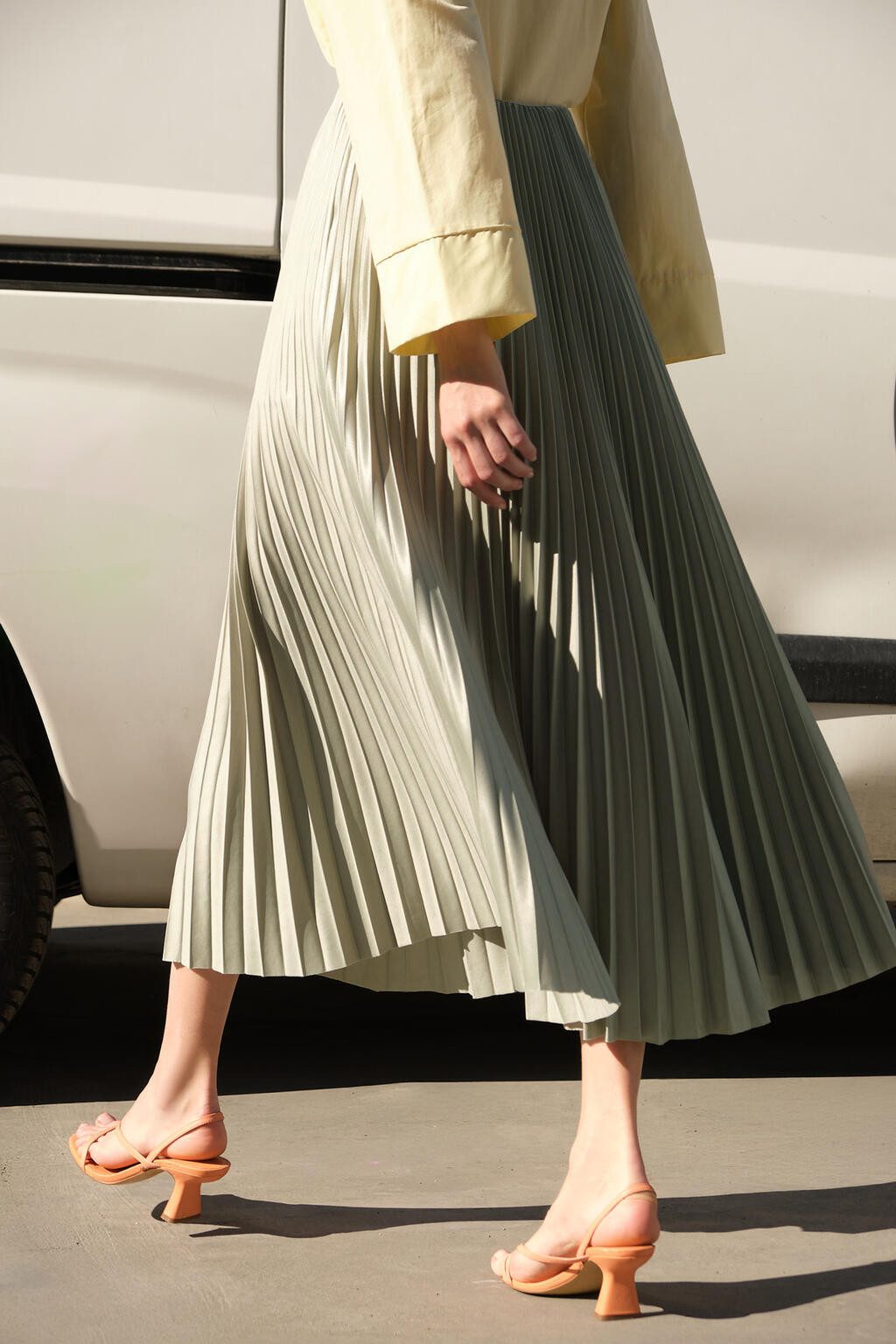 touche prive Faltenrock Elastisch Taille Maxi günstig online kaufen