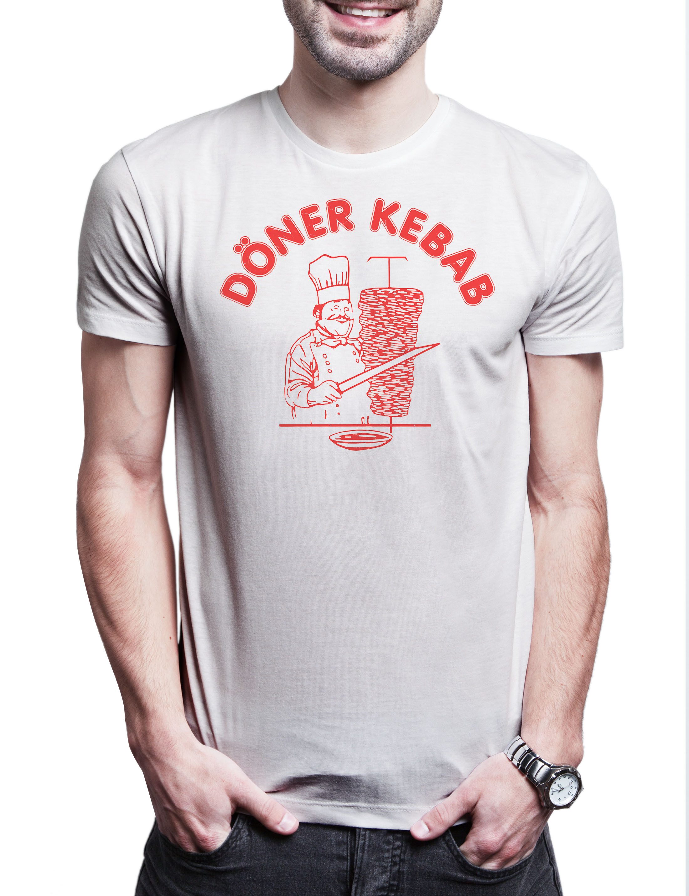 Urban Backwoods Print-Shirt Döner Kebab Herren T-Shirt Ayran Kebab Dönerlad günstig online kaufen