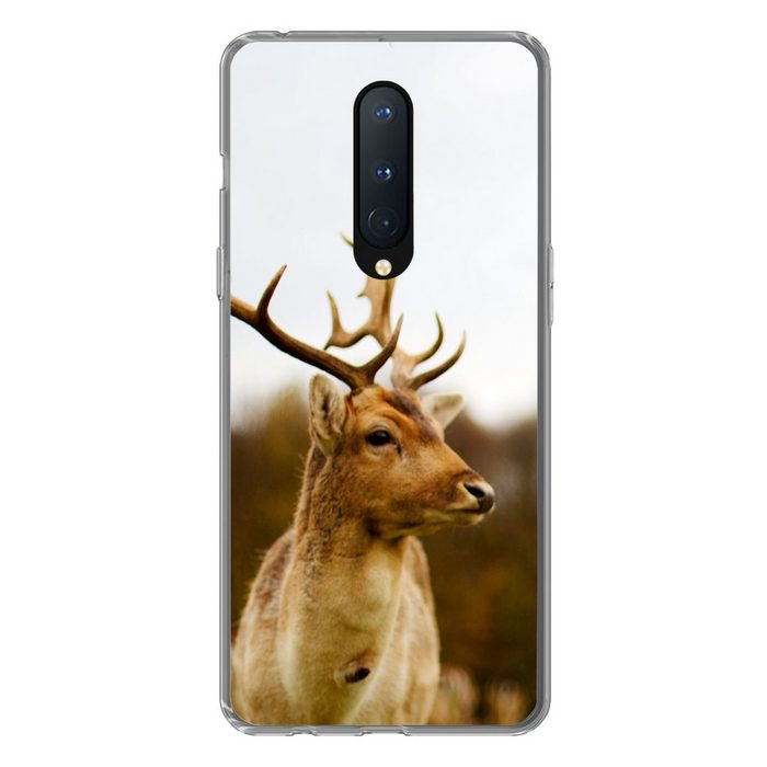MuchoWow Handyhülle Damhirsch - Wald - Herde - Tiere - Natur Phone Case Handyhülle OnePlus 8 Silikon Schutzhülle