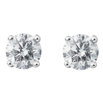 ONE ELEMENT Paar Ohrstecker 0.25 ct Diamant Brillant Ohrringe Ohrstecker aus 585 Weißgold, Damen Gold Schmuck