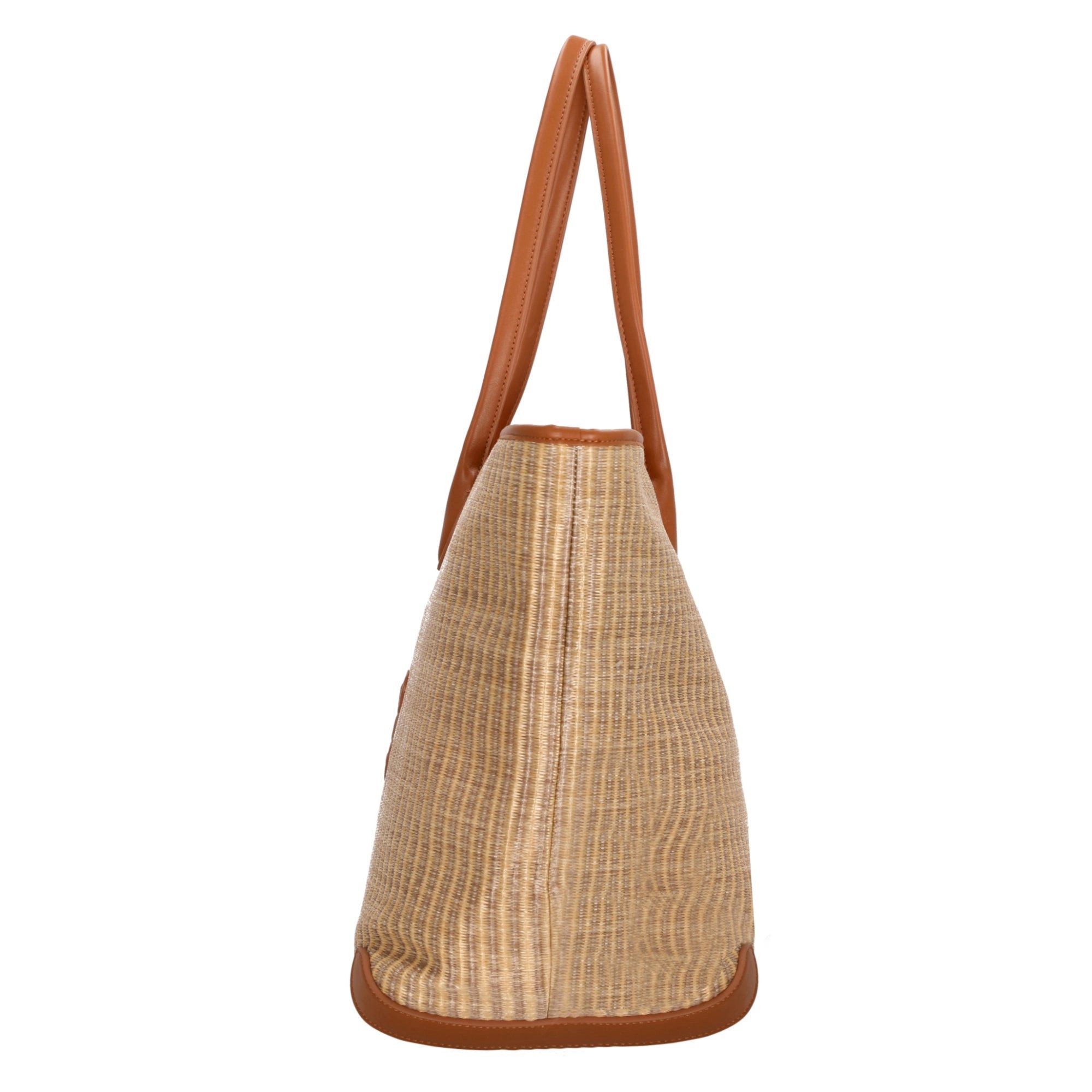 Lacoste Shopper Shopping Bag - Shopper 15" 42 cm (natural tan)