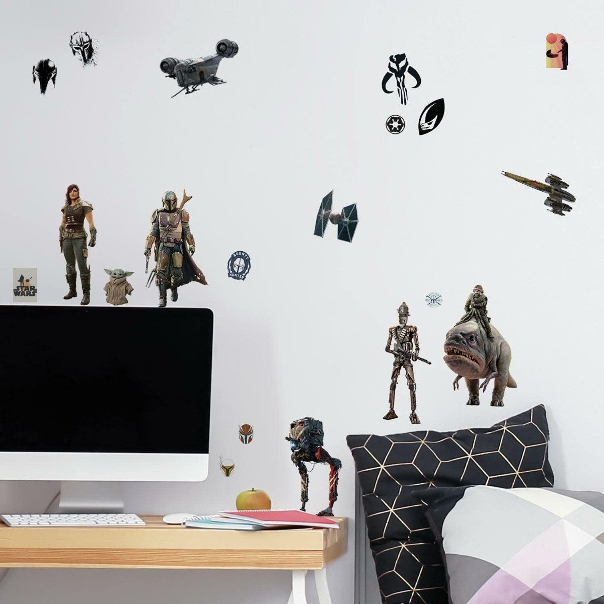 The Mandalorian Wandsticker 20 Teile selbstklebend für Kinderzimmer (20 St)