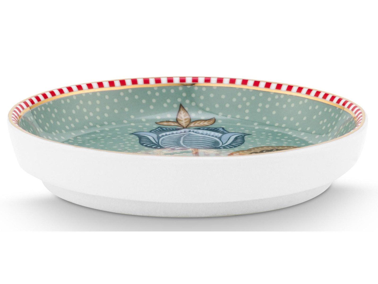 PiP Studio Schale Blooming Tales Fantasy Blue Teebeutelablage 9cm, Porzellan, (Teebeutelablagen)