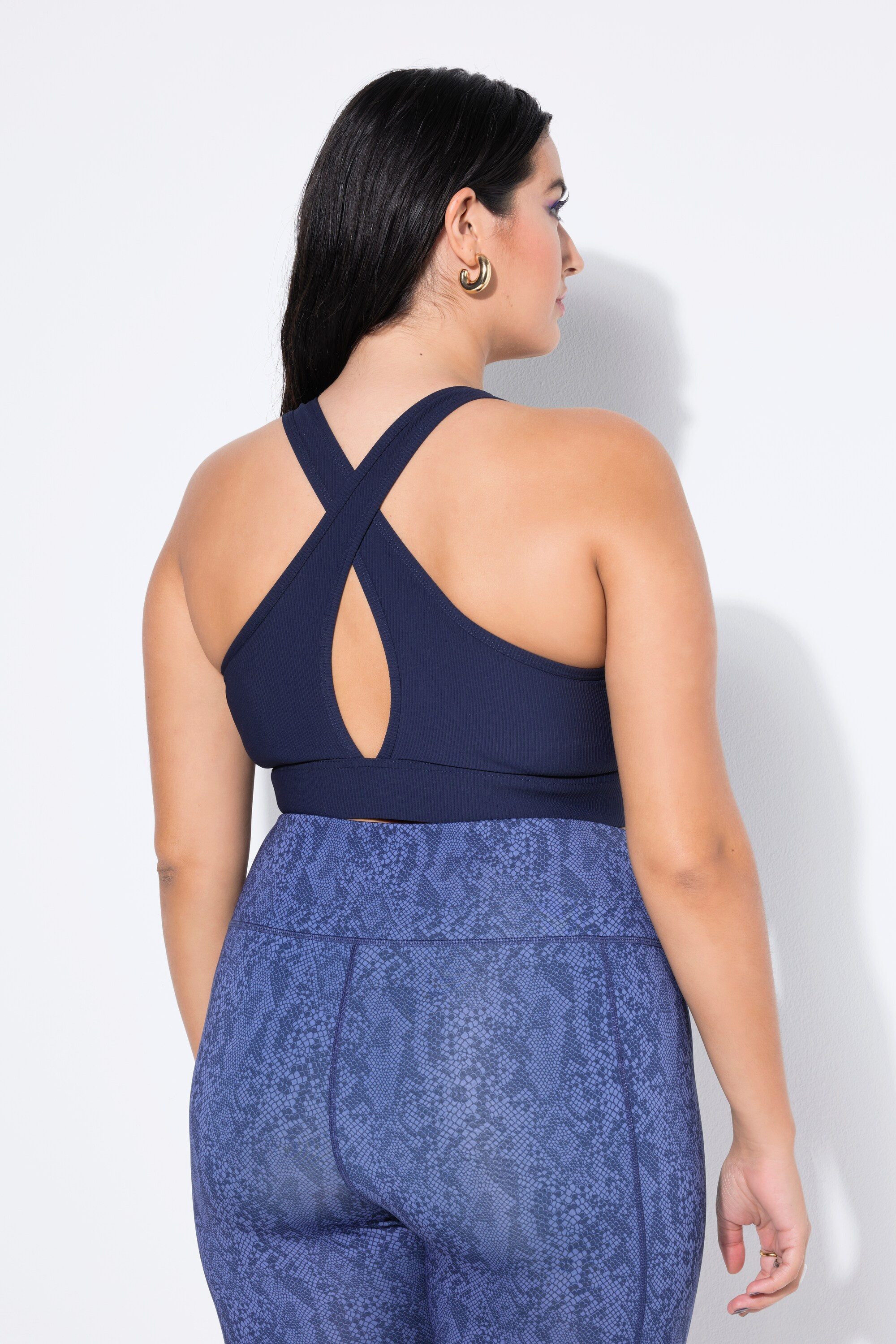 Studio Untold Sport-BH Ripp-Bustier Rippjersey gekreuzte günstig online kaufen