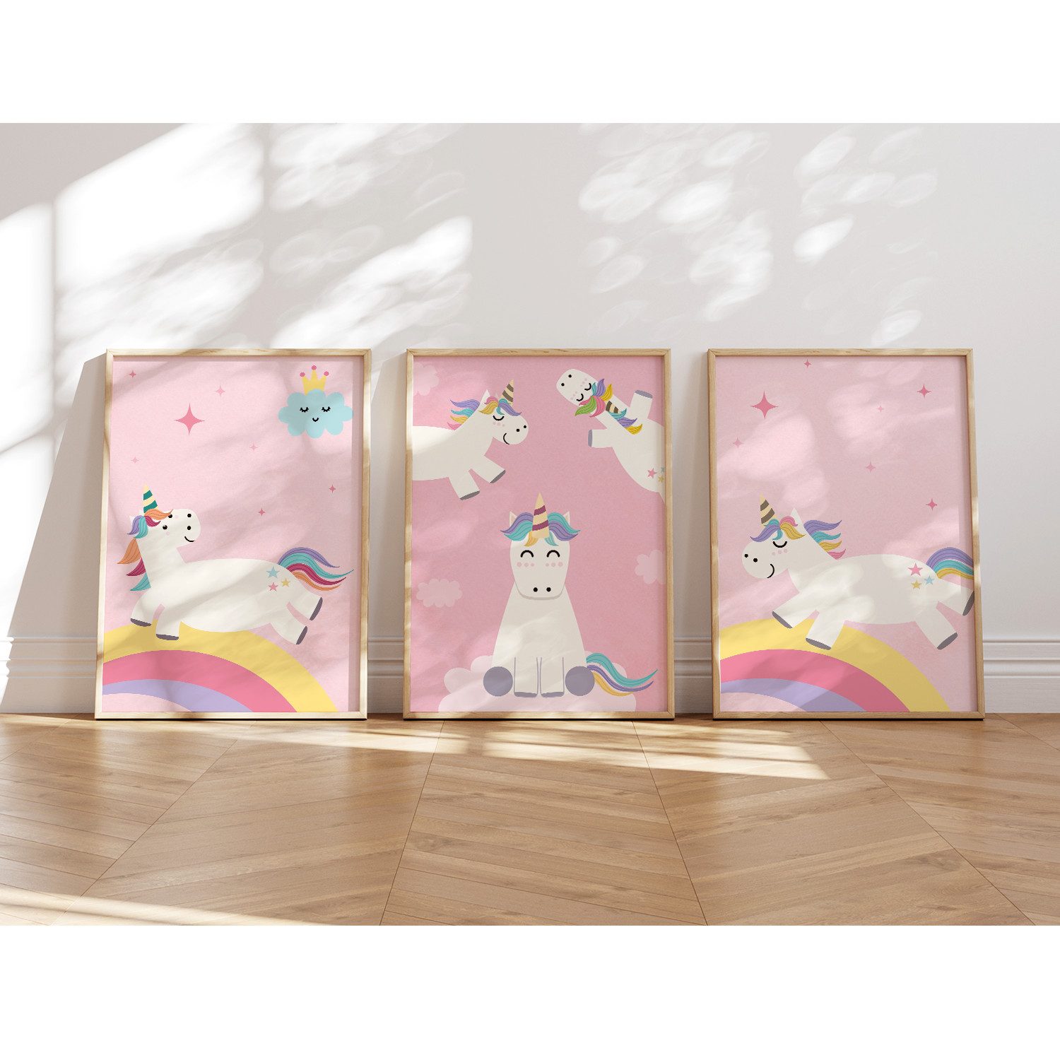 MeinBaby123® Poster Einhorn Bilder Kinderzimmer, Poster günstig online kaufen