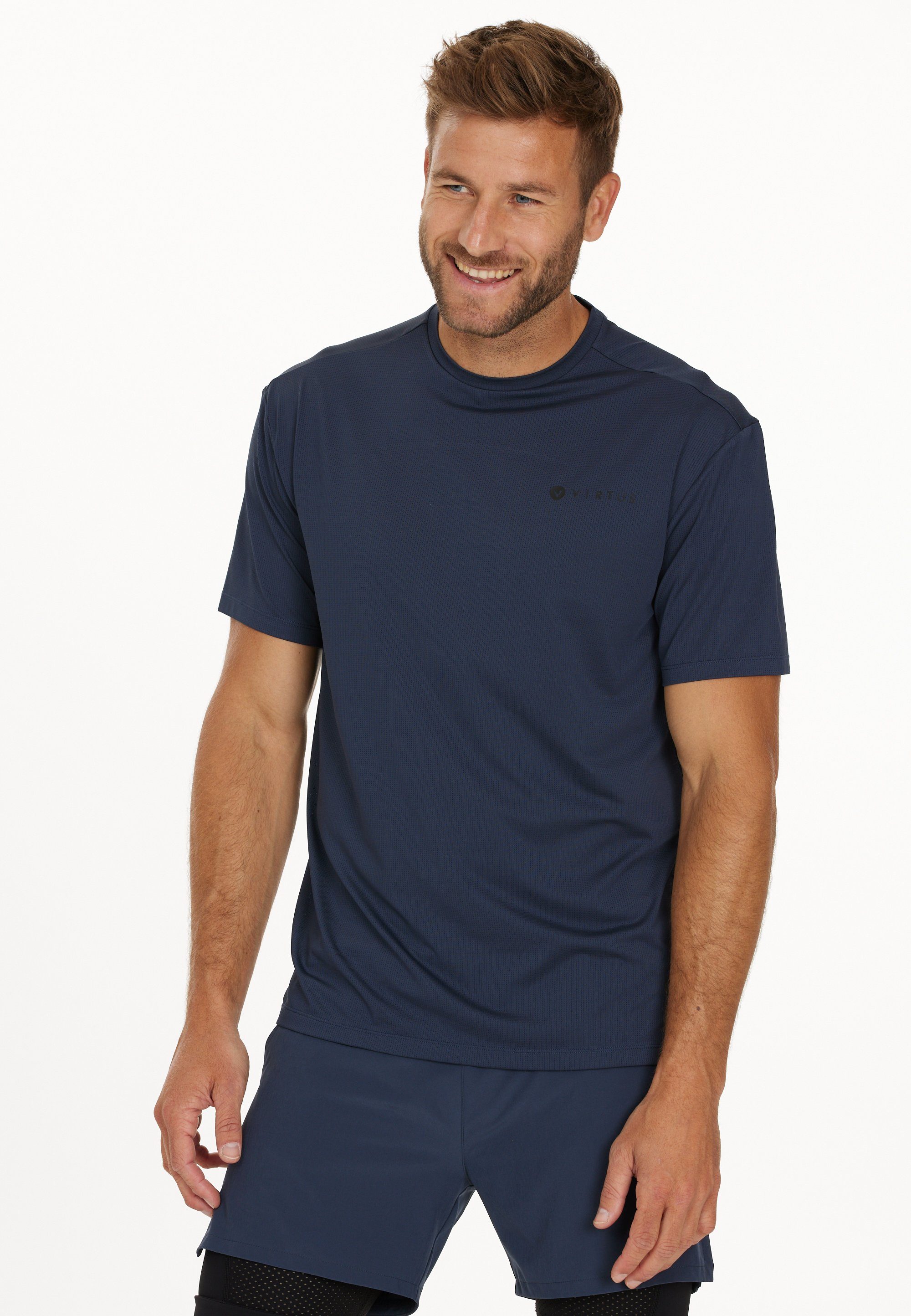 Easton T-Shirt (1-tlg) Funktion mit feuchtigkeitsregulierender blau Virtus