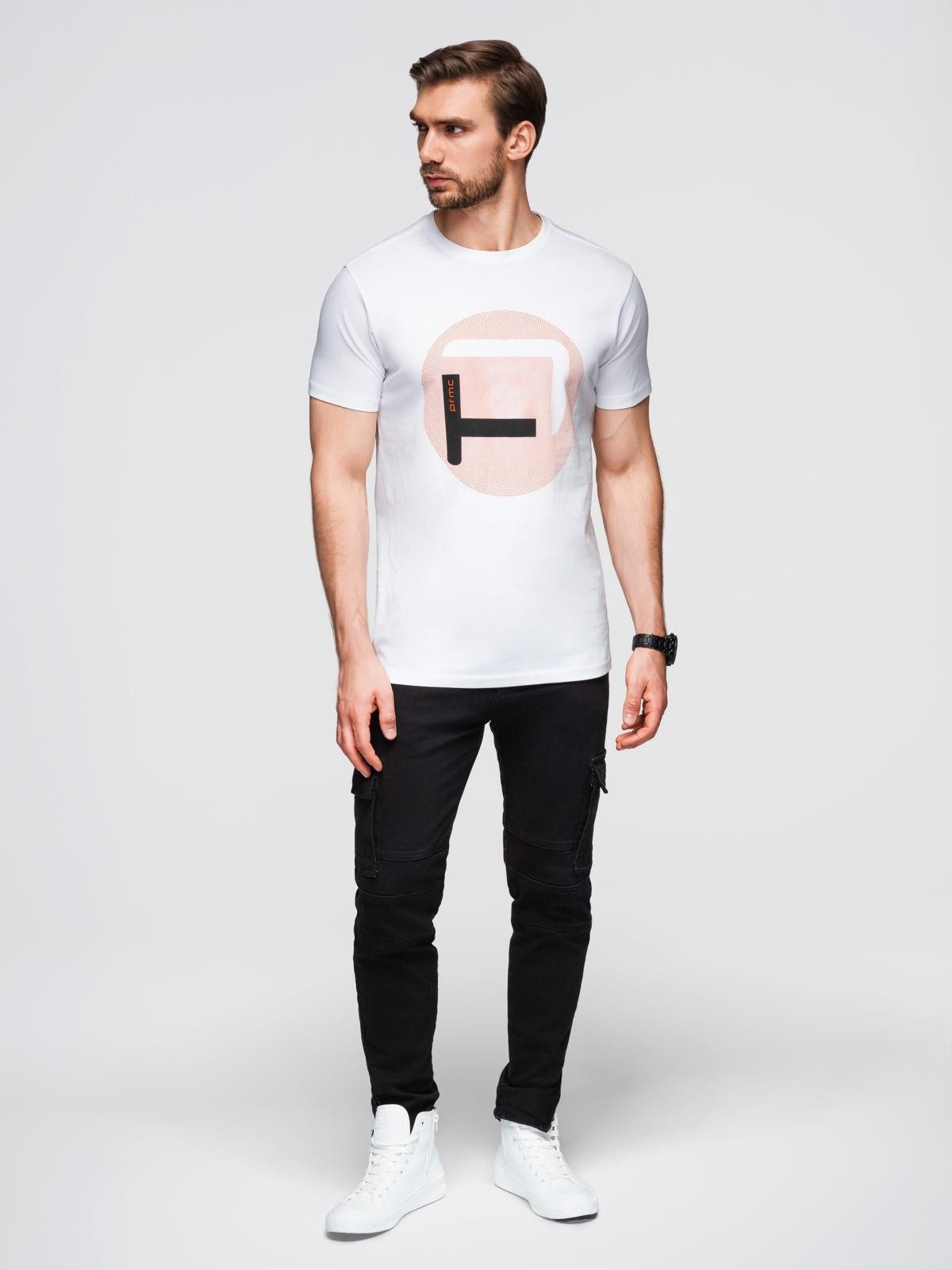 OMBRE Print-Shirt T-Shirt mit großem Aufdruck