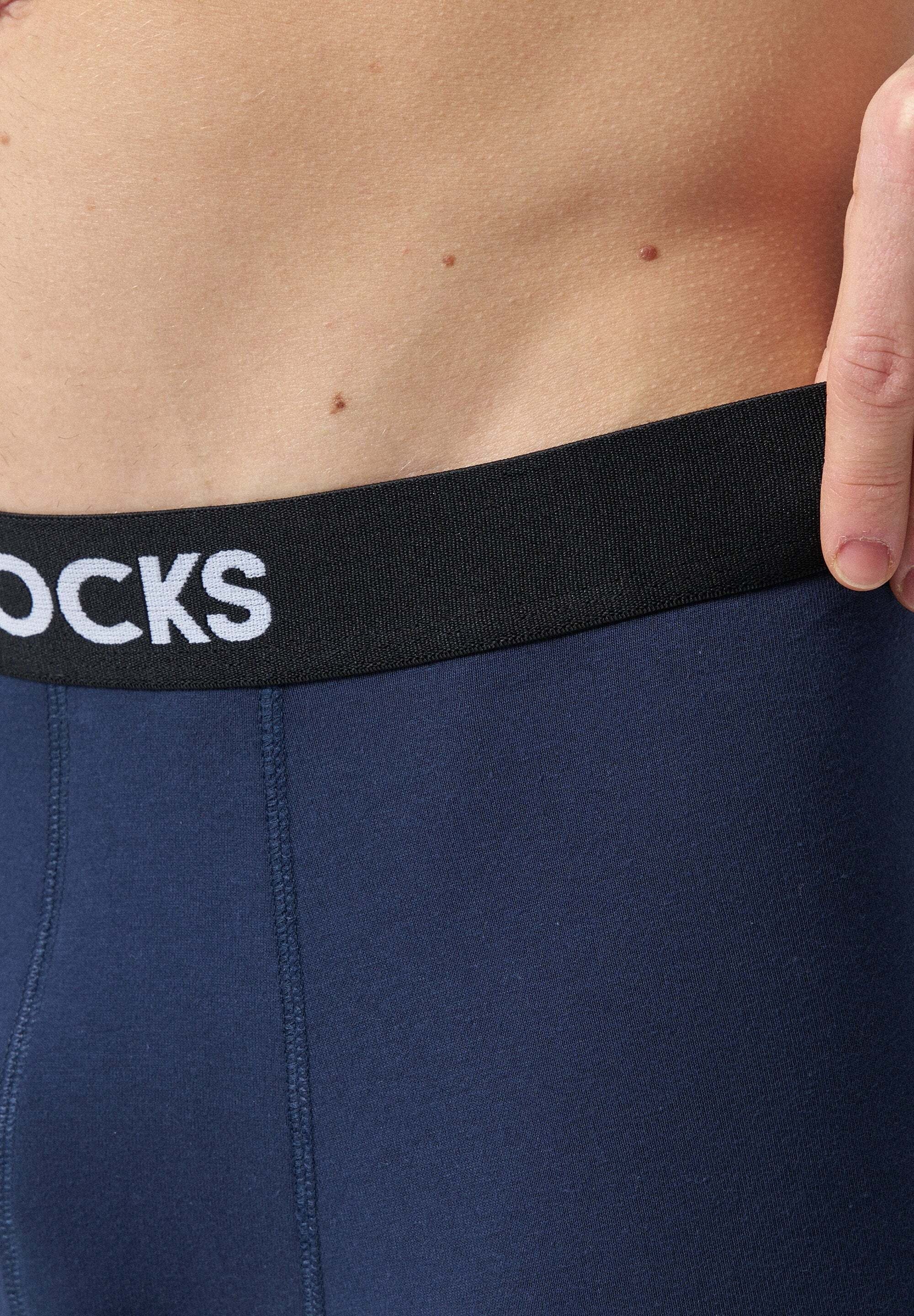 SNOCKS Boxershorts Enge Unterhosen mit längerem Bein Herren Männer (6-St) aus Bio-Baumwolle, ohne kratzenden Zettel, bequem durch längeres Bein – Bild 5 von 5