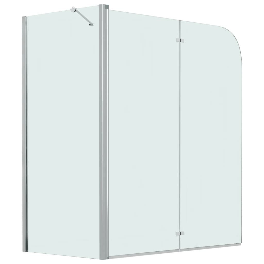 vidaXL Duschwand Doppelte Faltbare Duschkabine ESG 120x68x130 cm
