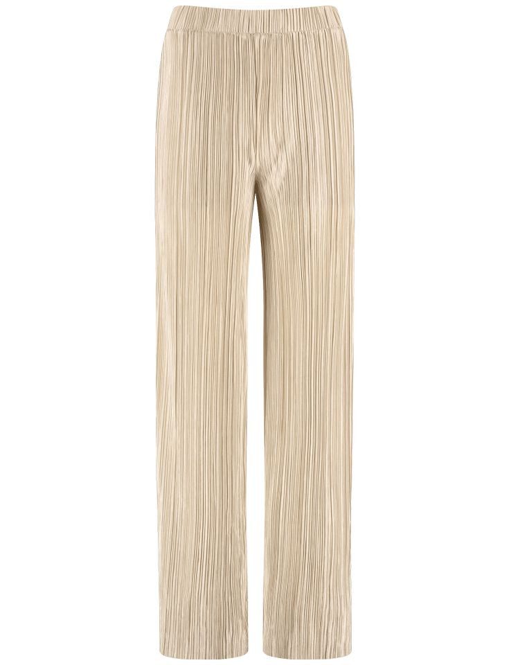 Taifun Stoffhose – Unifarbene Plisseehose mit günstig online kaufen