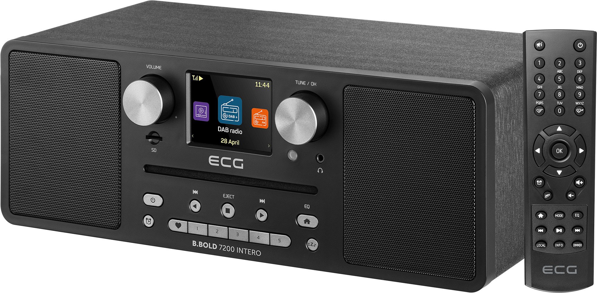 ECG B.BOLD 7200 Internet-Radio (DAB+/FM-Digitaltuner, UPnP & DLNA-Streaming, über 30.000 Internetradiosender)