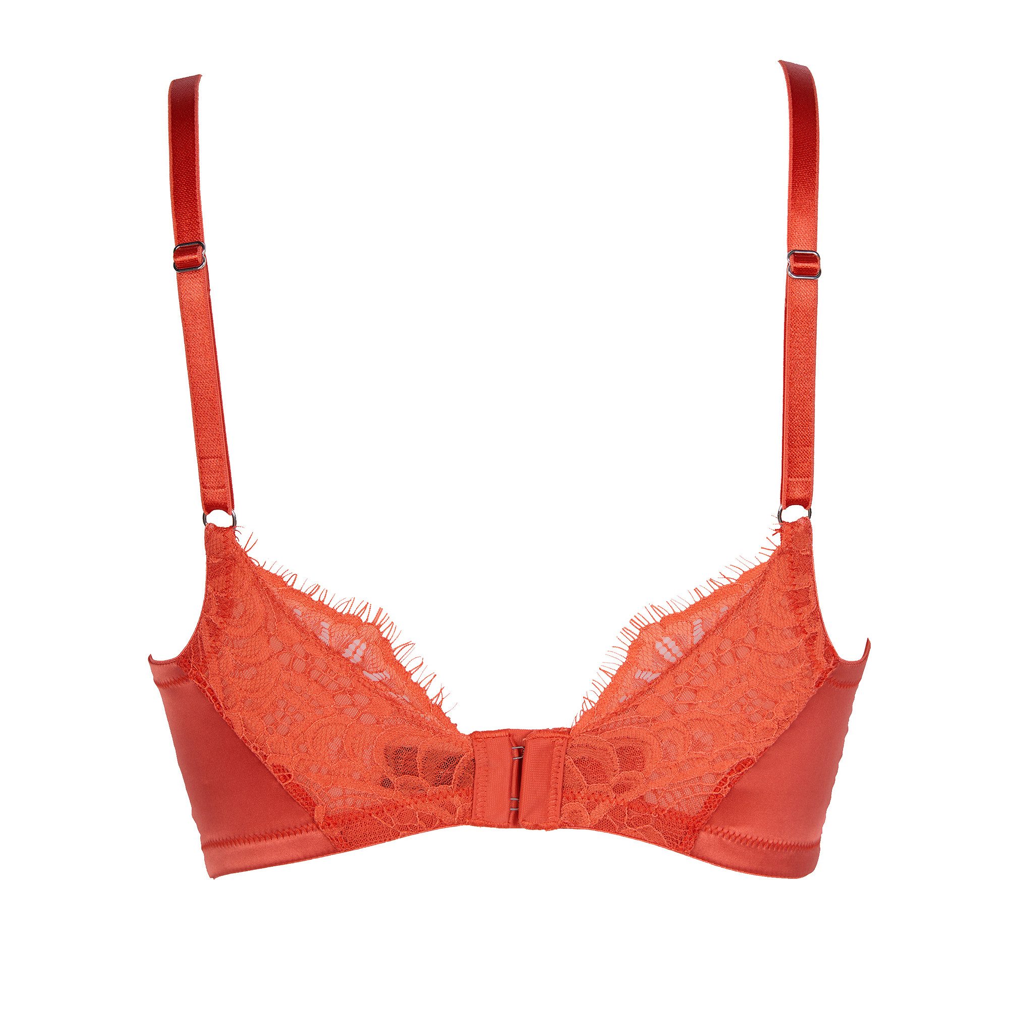 After Eden D-cup & up Halbschalen-BH Tessa mit Schale, mit Bügel, mit Spitze, Satin-Look, mit Riemchen, feminin