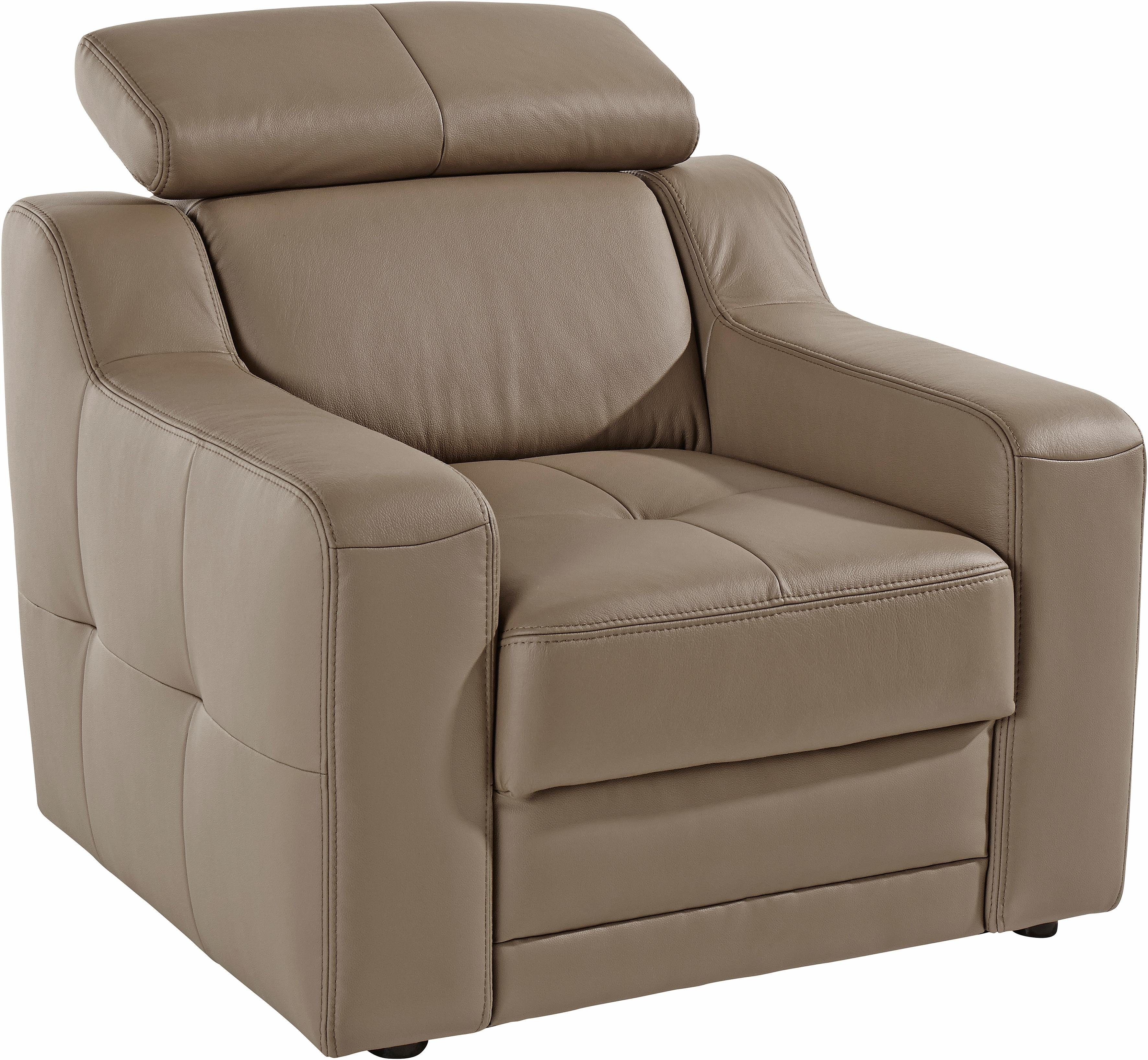 exxpo - sofa fashion Sessel Lotos, Loungesessel, mit Kopf- bzw. Rückenteilverstellung