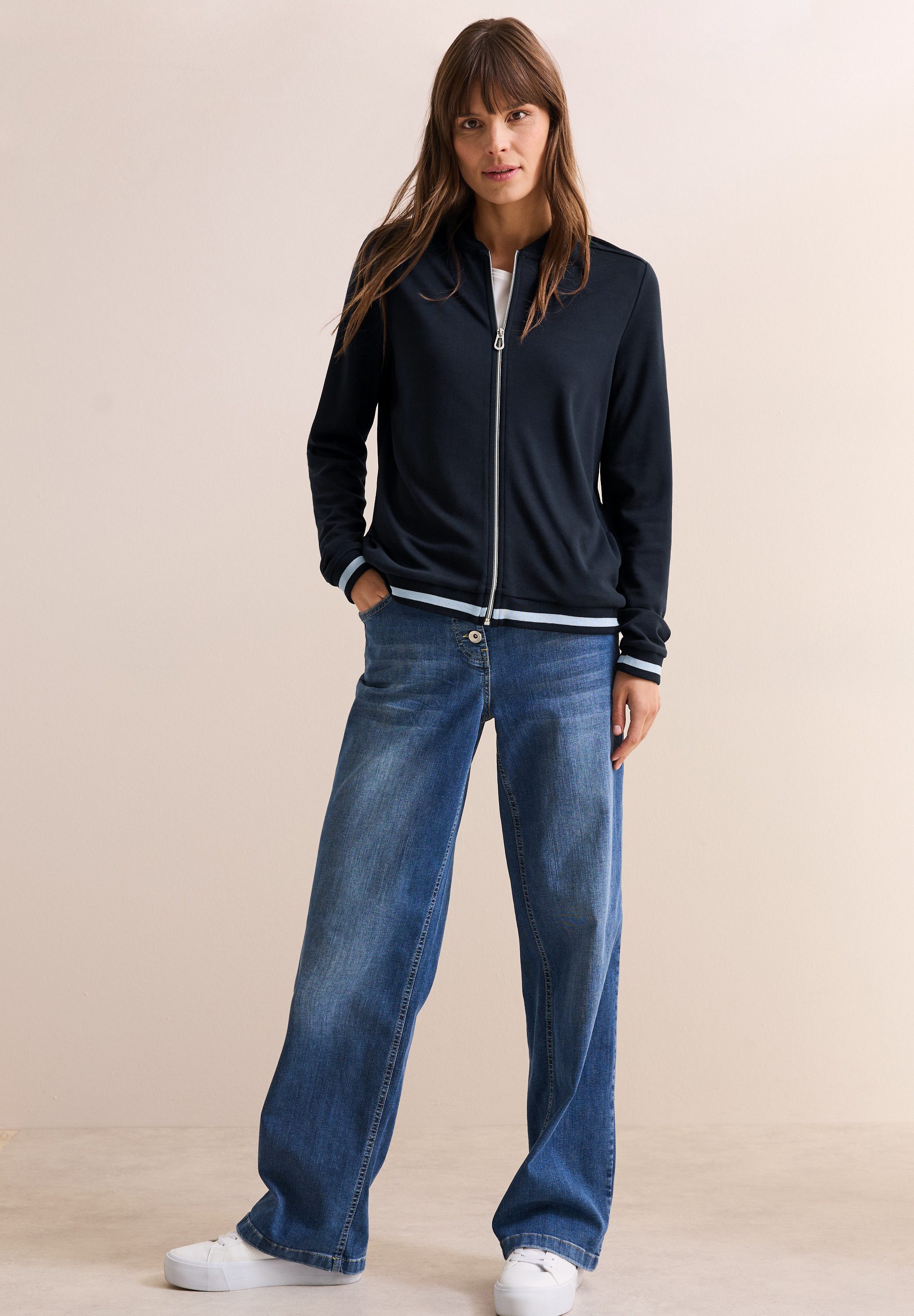 CECIL Cardigan aus softem Materialmix
