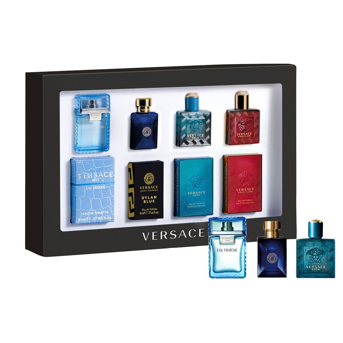Versace Eau de Parfum Versace Herren-Miniaturen Set, 4-tlg.
