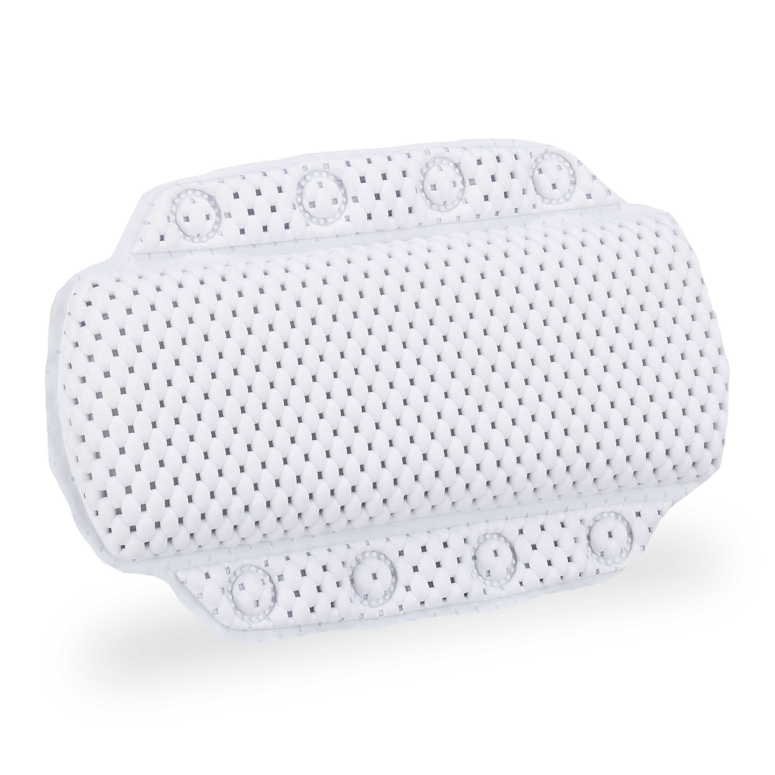 relaxdays Nackenstützkissen 2x Badewannenkissen mit Saugnäpfen weiß günstig online kaufen