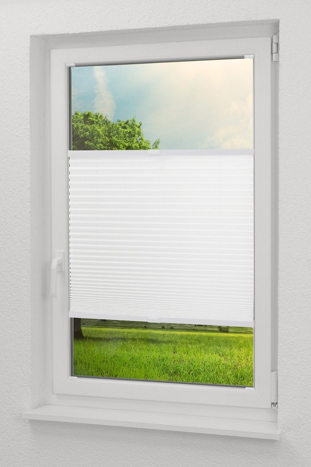 LYSEL® Plissee Crush Tageslicht, blickdicht, HxB 130x35cm günstig online kaufen