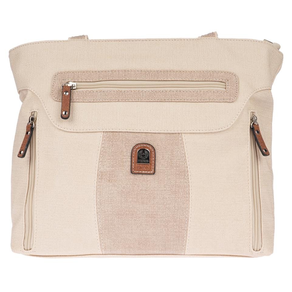 Christian Wippermann Henkeltasche Große Damen Tasche Schultertasche Umhängetasche (1 tlg), Henkeltasche Leder Optik Bag