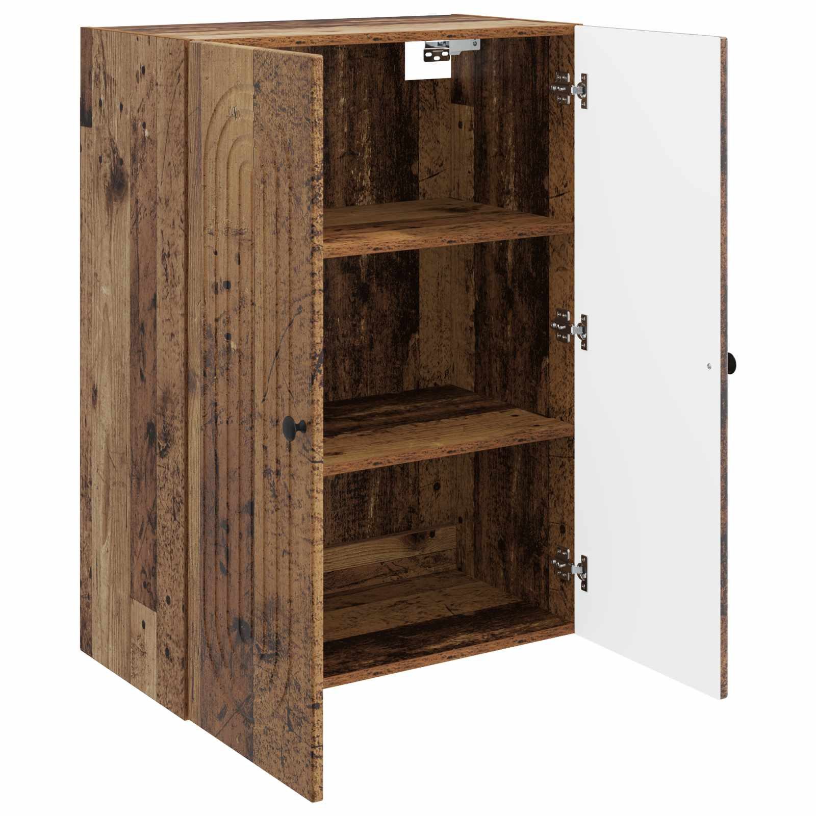 vidaXL Hängeschrank 66 x 34,5 x 90 cm Hängeschrank Wandschrank Altholz 66x34,5x90 cm Holzw