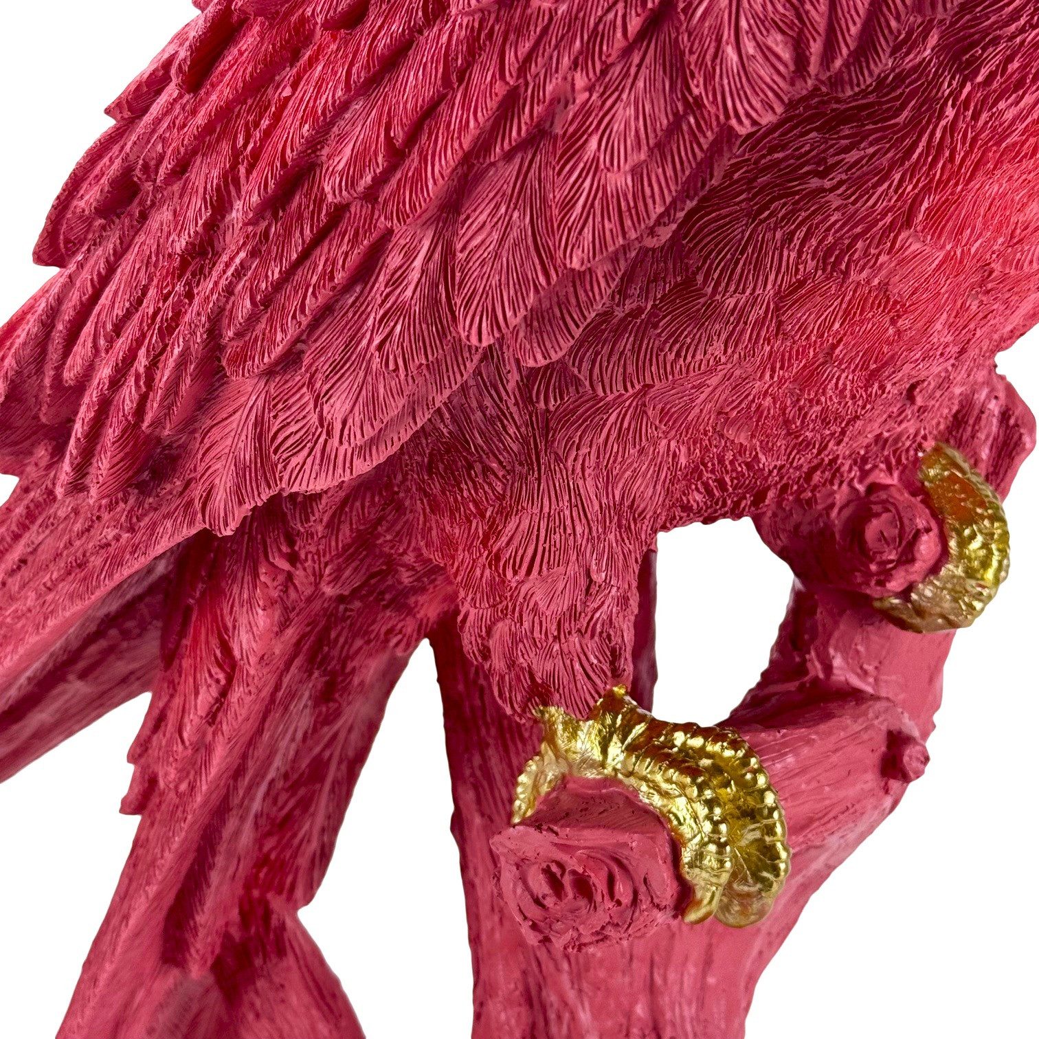 Online-Fuchs Tischleuchte - imposante Dekolampe Papagei, Ara für Wohnzimmer, Sideboard, E27 Glühbirne wechselbar, indirekte Beleuchtung, 63 cm groß - ein echter Eyecatcher!