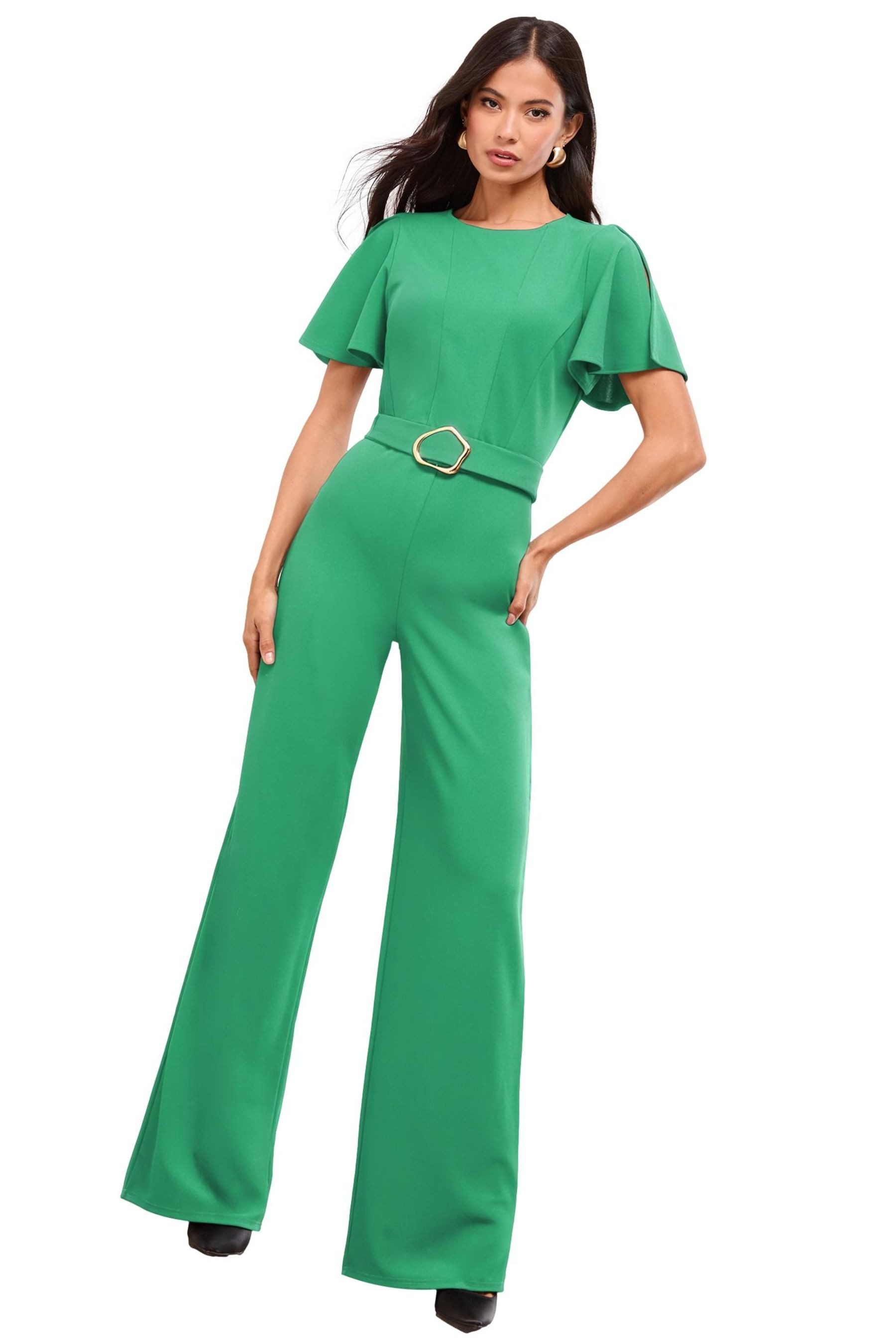 LIPSY Jumpsuit Lipsy Kurzärmeliger Overall mit Gürtel, Regular (1-tlg)
