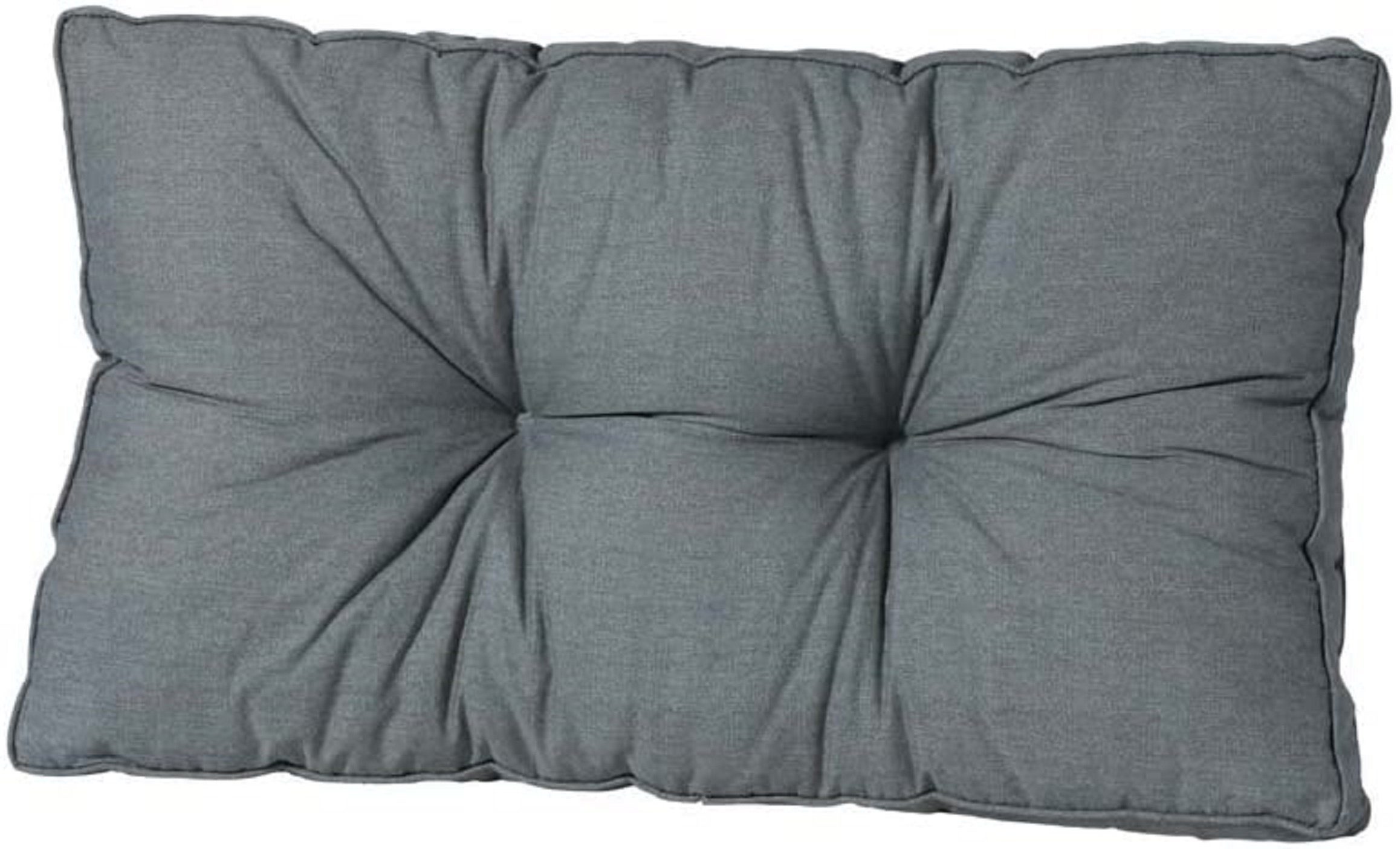 Madison Sitzkissen Rückenkissen 73x43 cm grau Lounge Kissen Sitz Auflage Polster, UV-beständig