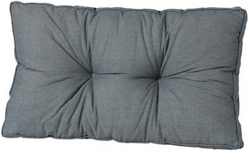 Madison Sitzkissen Rückenkissen 60x40 cm grau Lounge Kissen Sitz Auflage Polster, UV-beständig