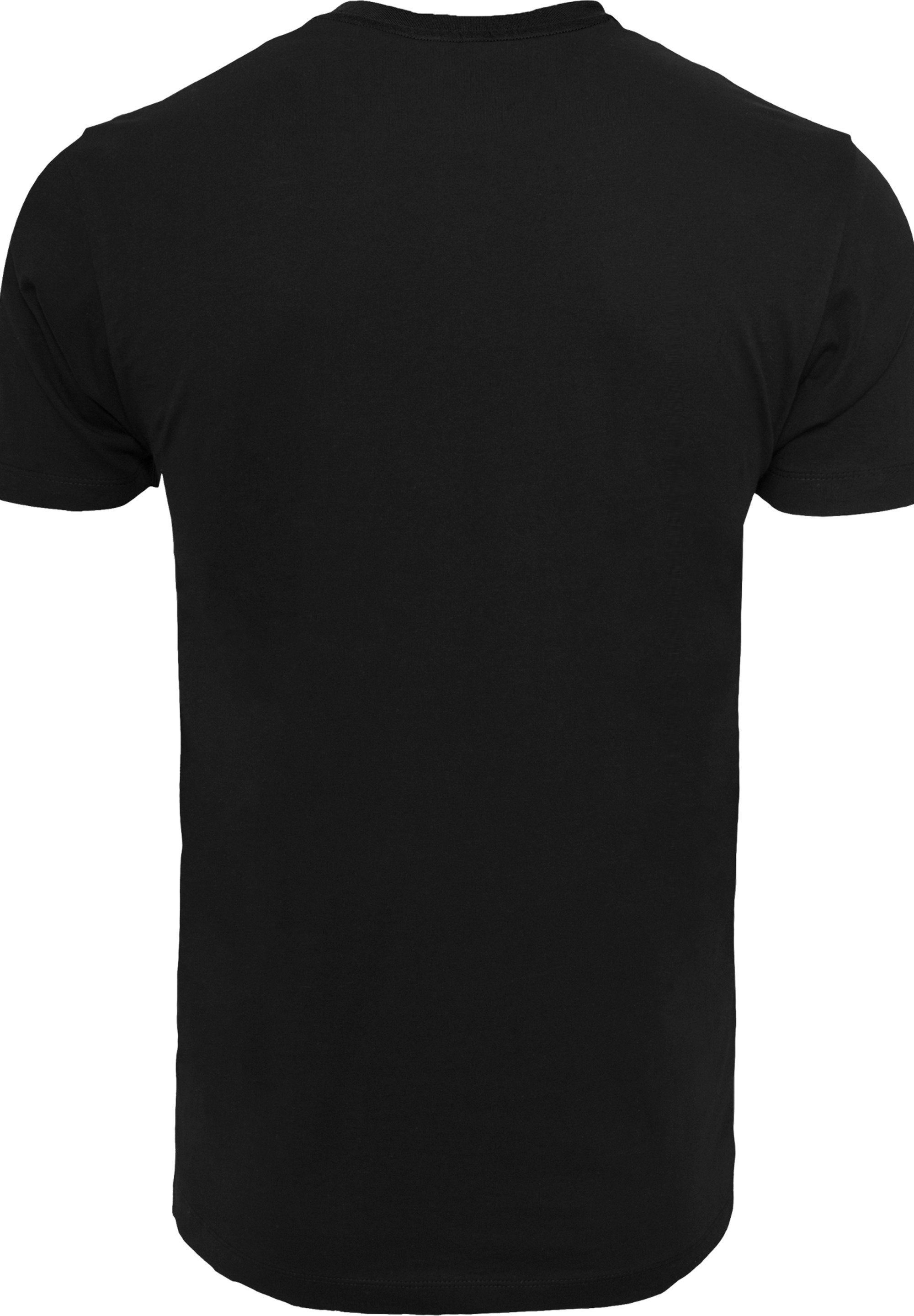 F4NT4STIC Merch,Regular-Fit,Basic,Bedruckt T-Shirt Batman Herren,Premium Wall Logo schwarz