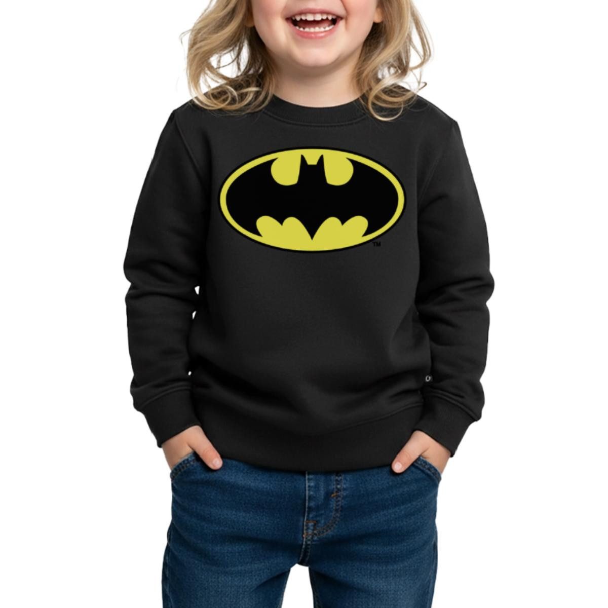 Spreadshirt Sweatshirt DC Comics Batman Original Logo Kinder Premium Pullover (1-tlg)