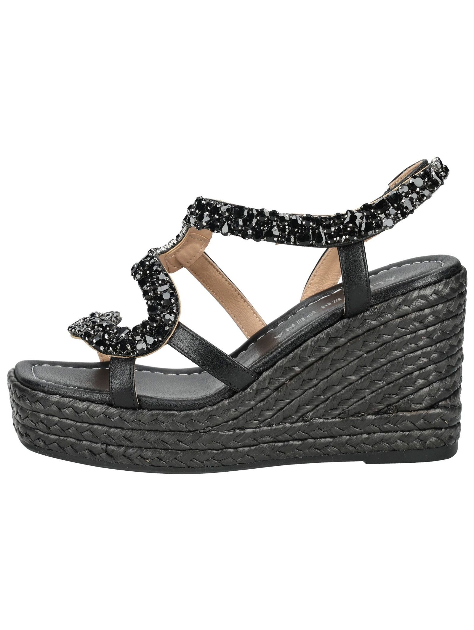Alma en Pena ALMA EN PENA Sandalen Leder/Textil Keilsandalette