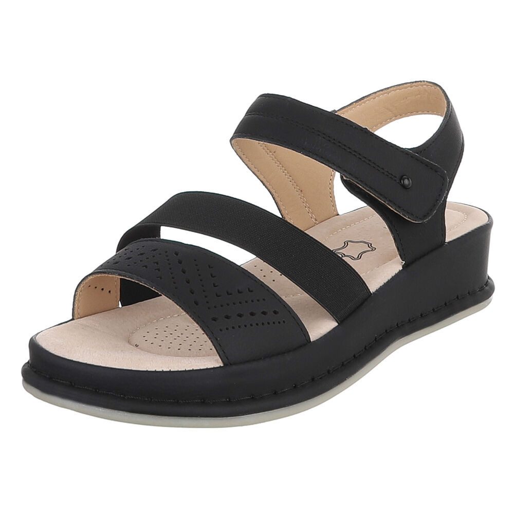 Damen Sandale mit Fersenriemen und Komfortsohle Riemchensandalette