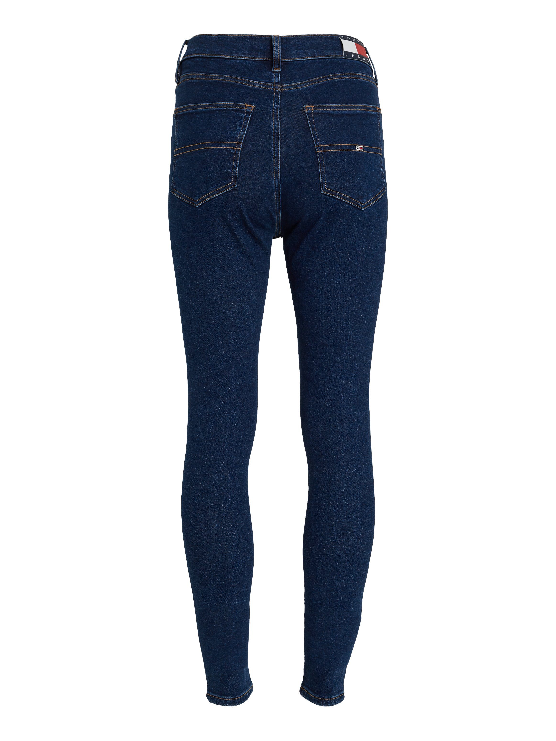 Jeans dark blue32 mit Tommy Sylvia Bequeme Jeans Ledermarkenlabel