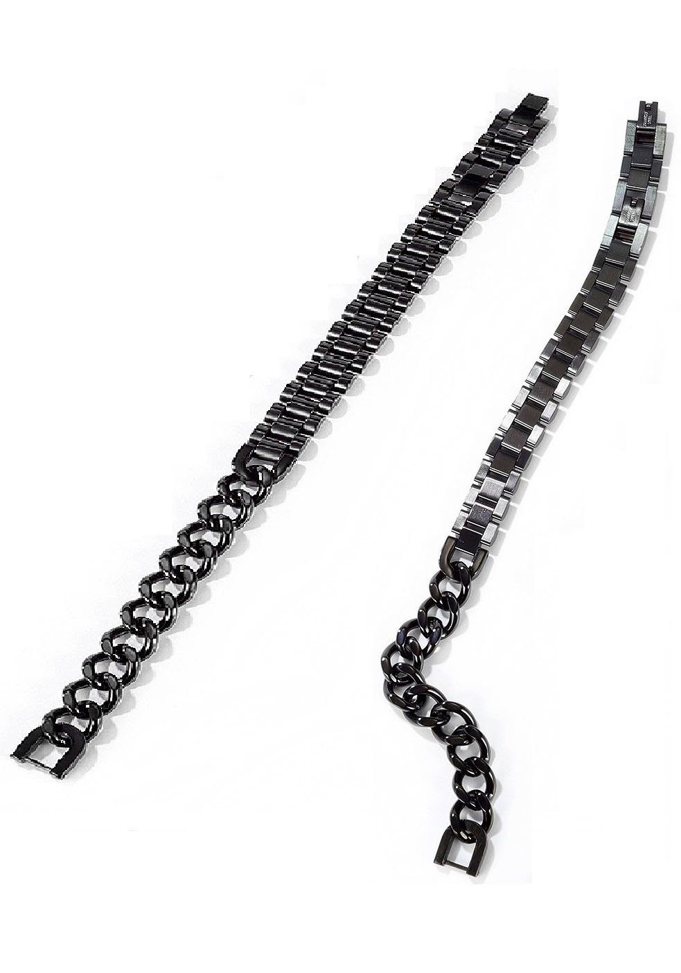 Firetti Edelstahlarmband Schmuck Geschenk Armband Panzerkette kombiniert, verstellbar