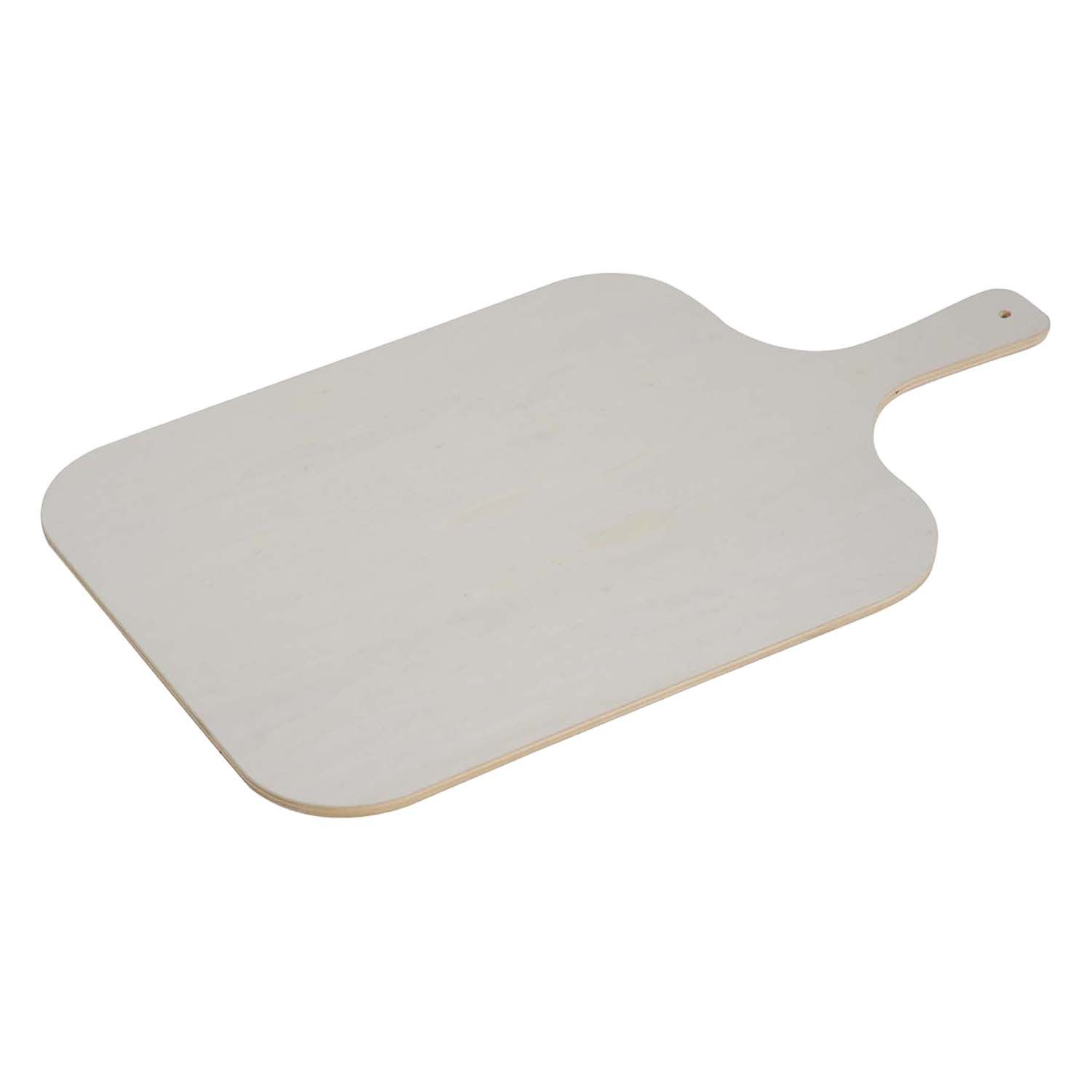 Kesper Servierbrett 10 Stück Flammkuchenbrett mit Tragegriff - Pappelholz, Holz, (10-St), mit extra Tragegriff