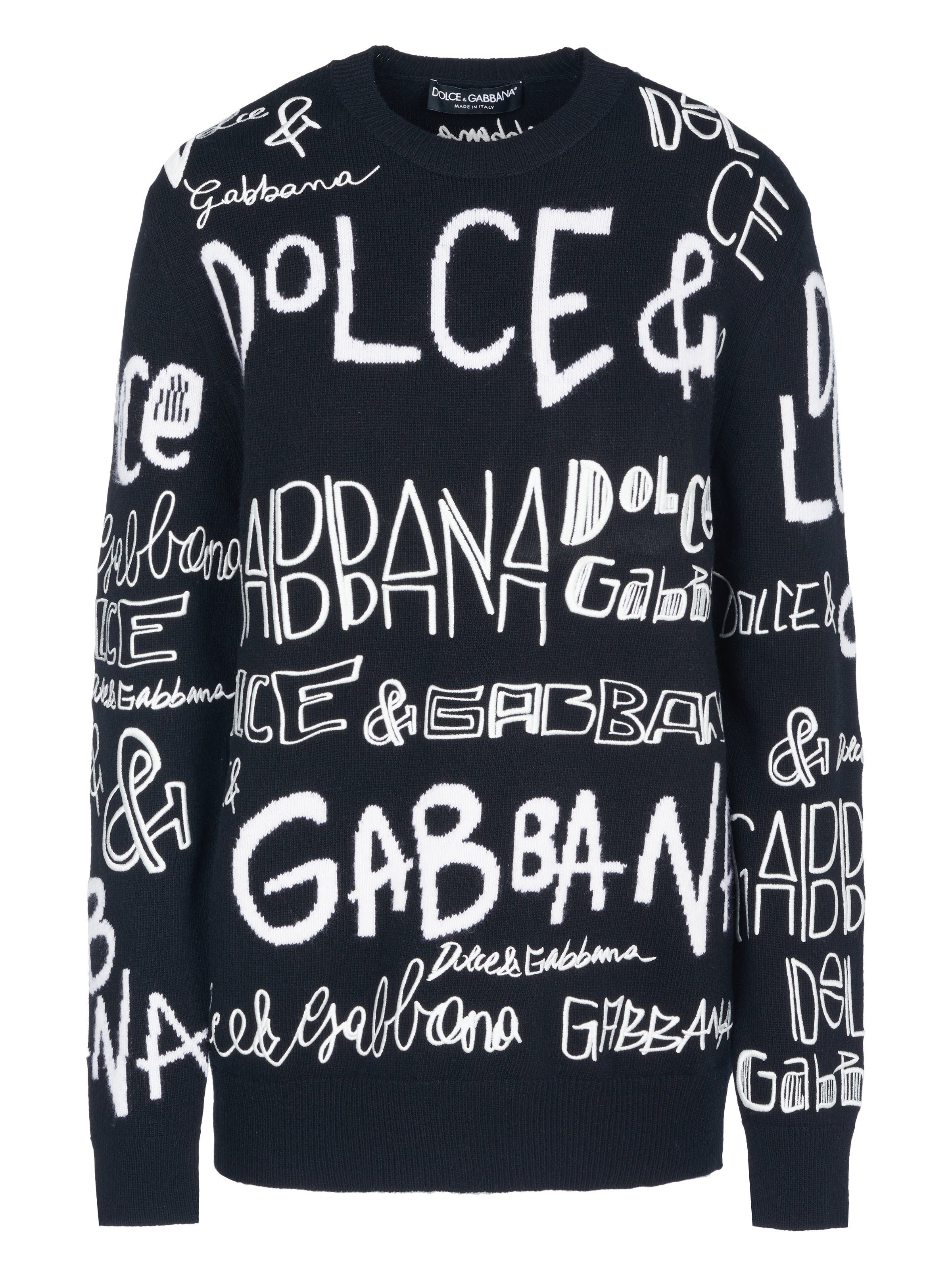 DOLCE & GABBANA Strickpullover Dolce & Gabbana Pullover schwarz
