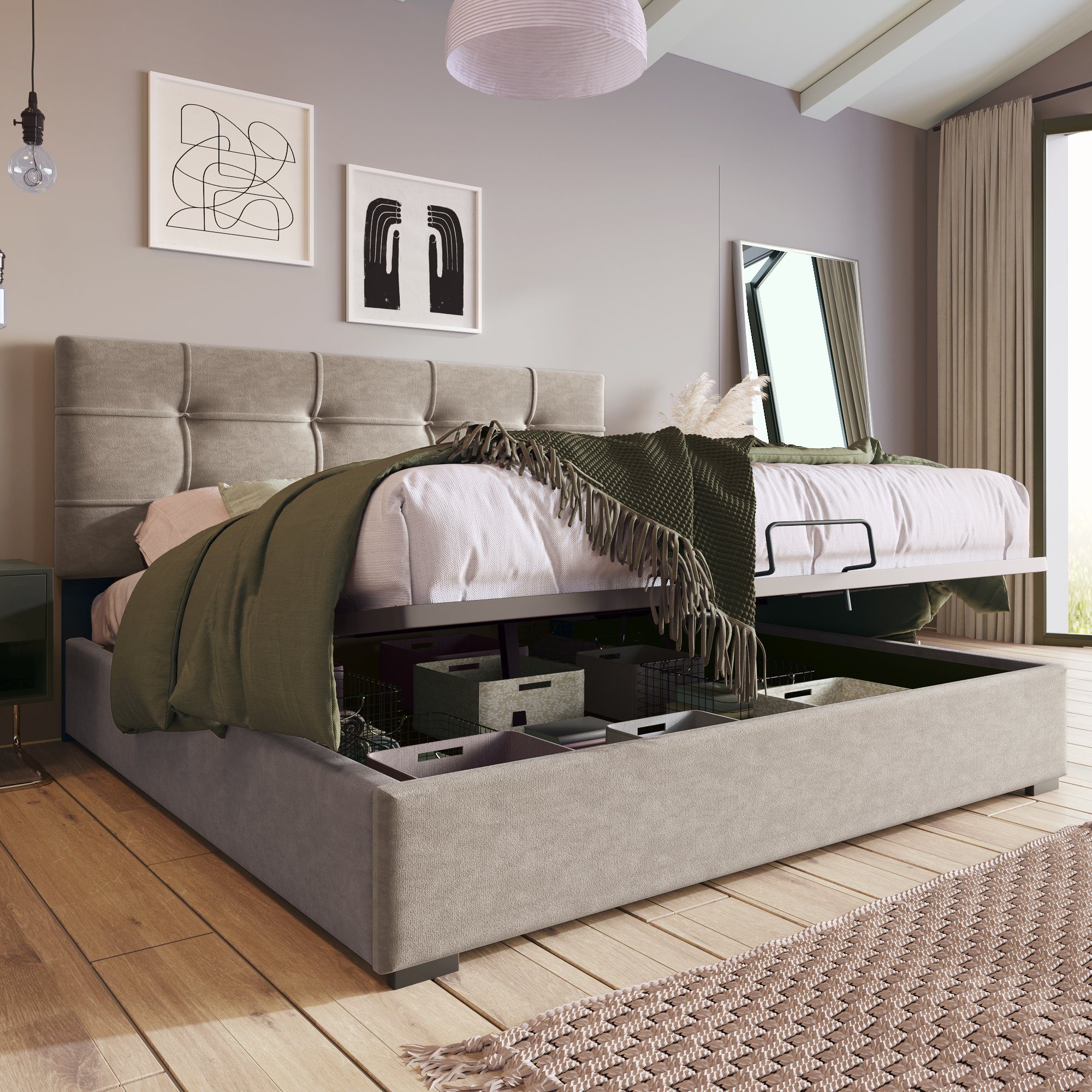 PHOEBE CAT Boxspringbett (Funktionsbett, Doppelbett mit günstig online kaufen