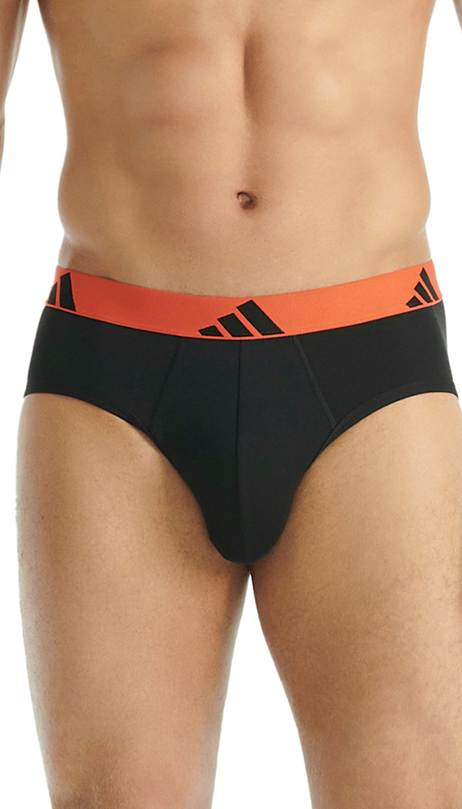 adidas Sportswear Slip Active Flex Cotton (3er Pack) elastisch, Logo-Bund, scheuerfreies Tragegefühl, ohne Eingriff
