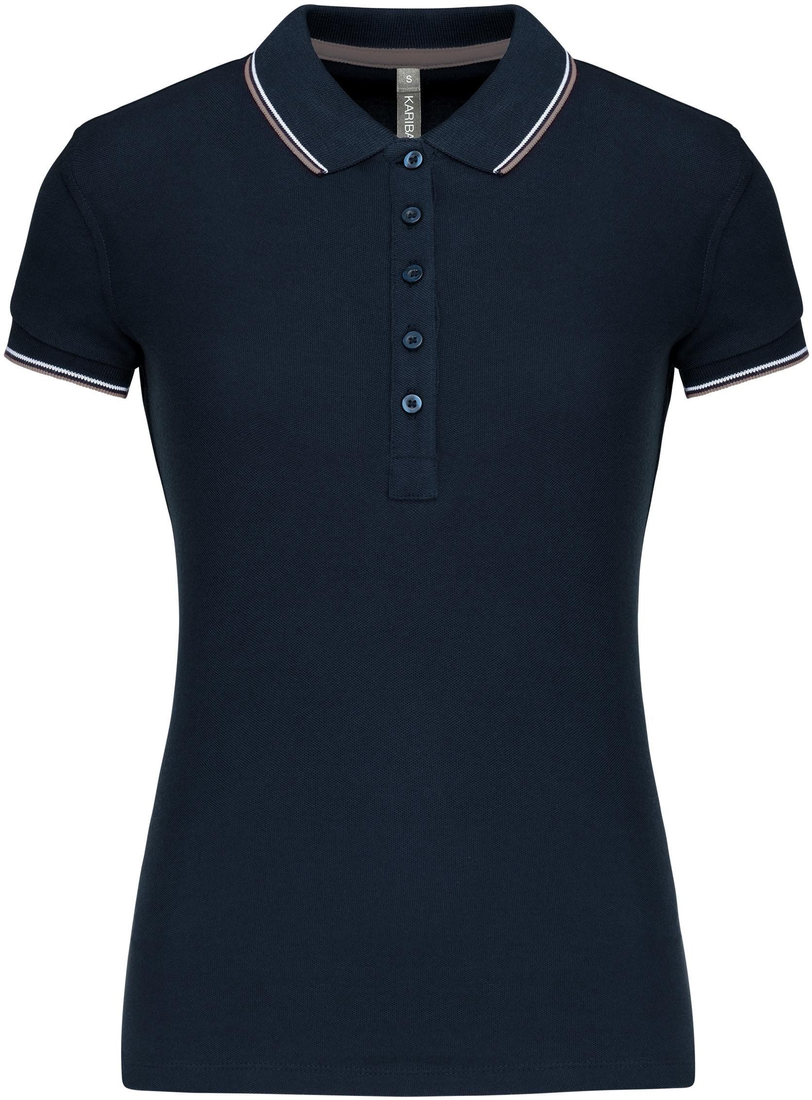 Poloshirt Damen Piqué Poloshirt Kurzarm