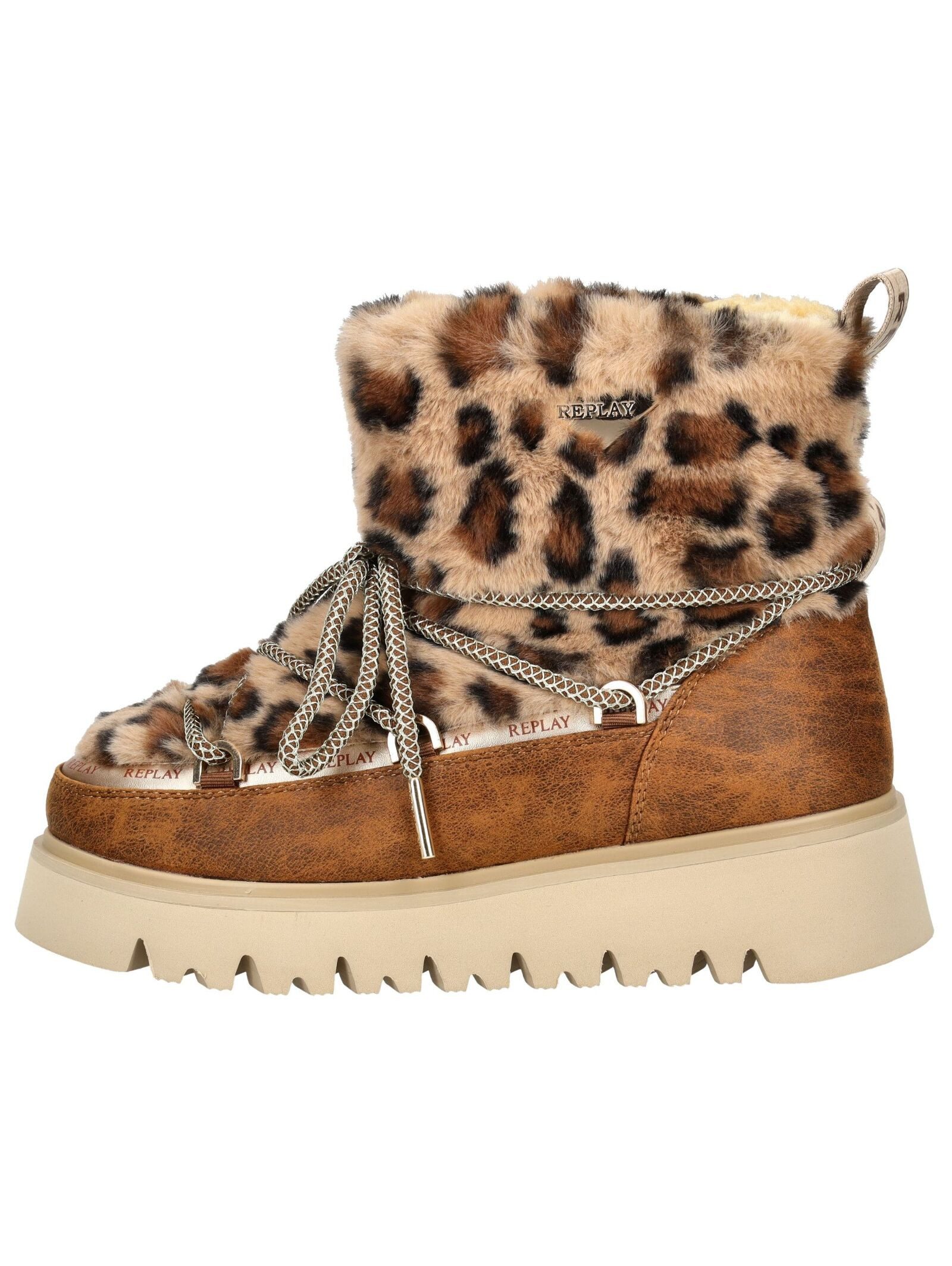 Replay Replay Stiefelette Lederimitat/Textil Plateaustiefelette günstig online kaufen