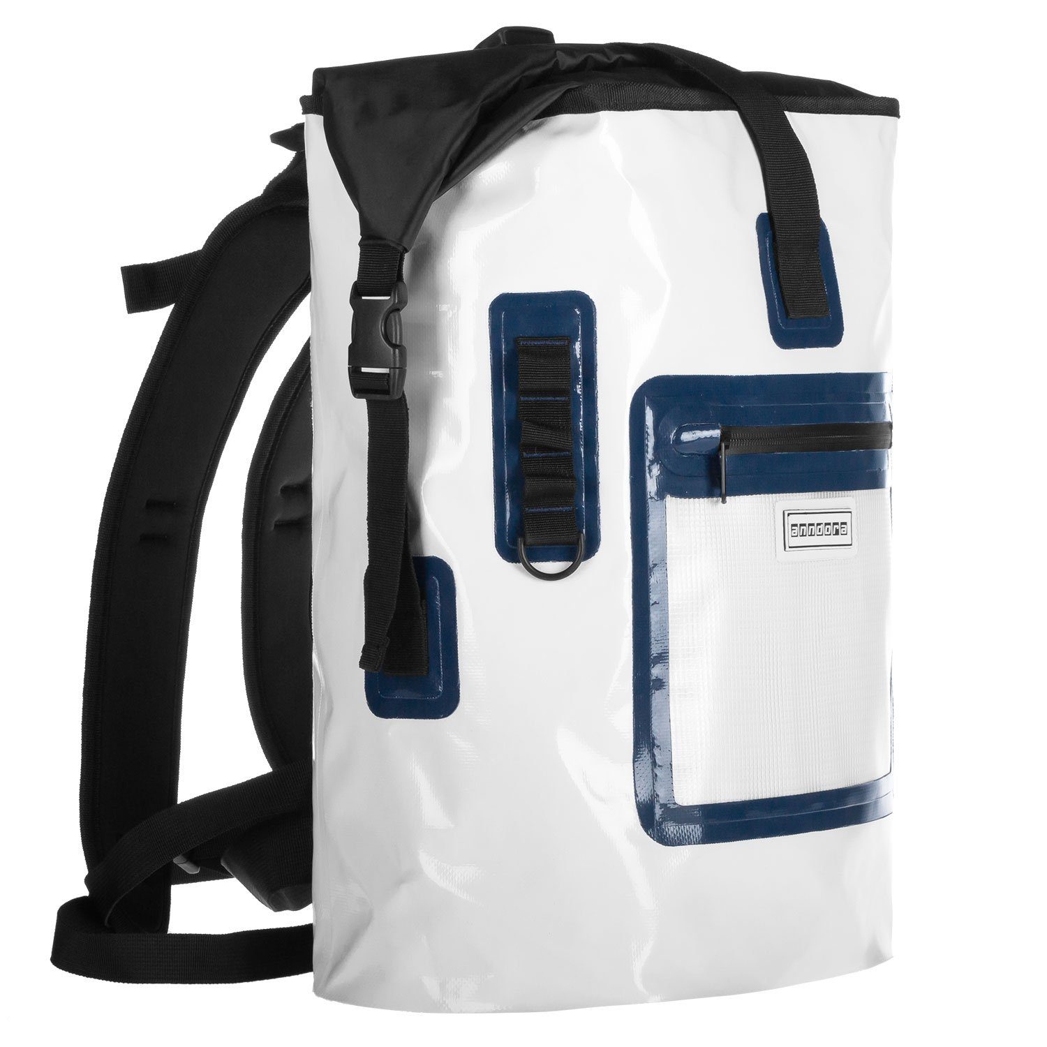 Weiß Freizeitrucksack DryBag ergonomisch Rucksack wasserfest größenregulierbar 68x46x47 anndora