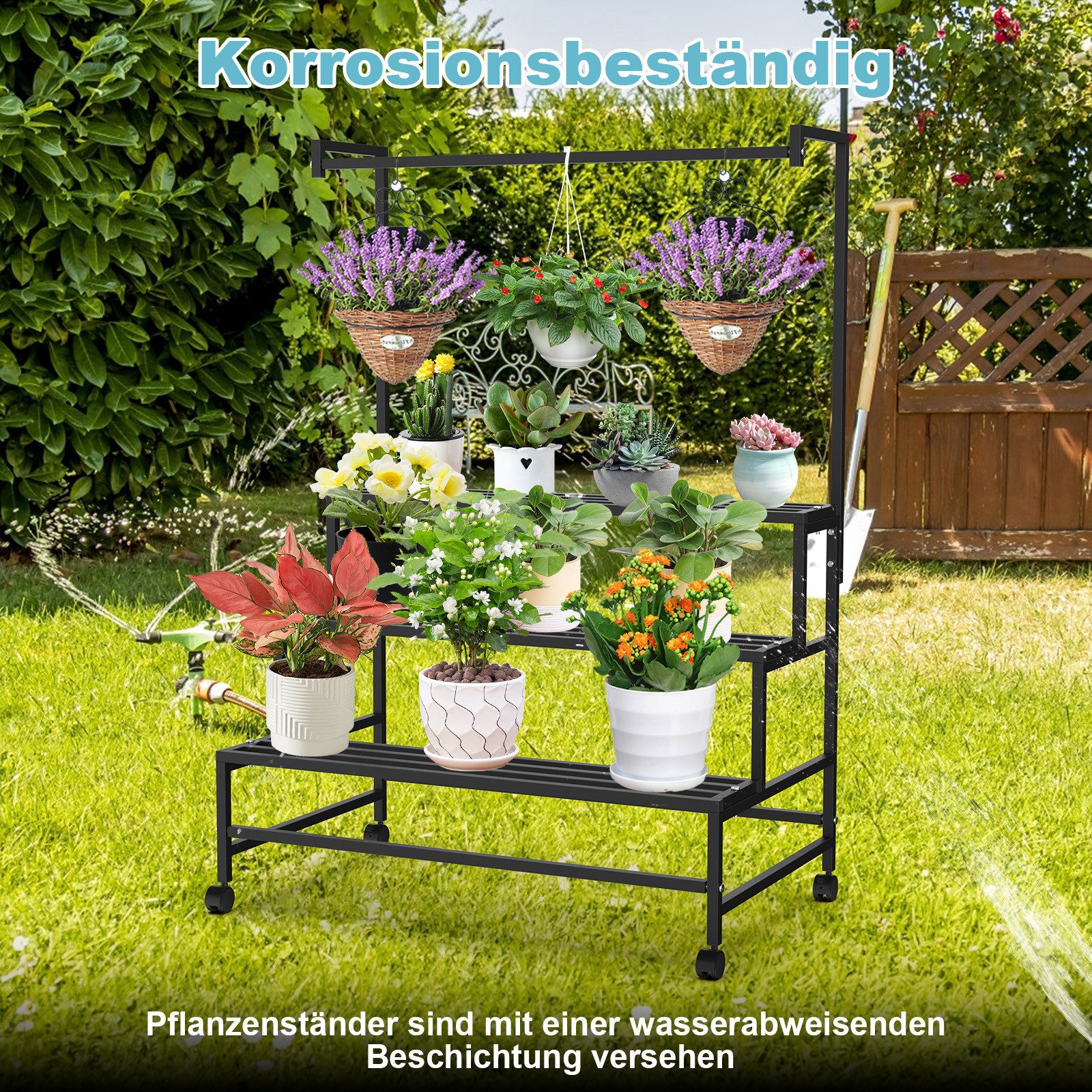 LMaxhome Blumenständer Pflanzenständer aus Metall Pflanzentreppe günstig online kaufen