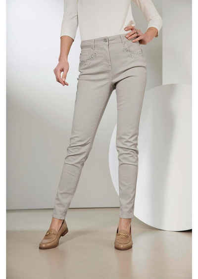 GOLDNER Bequeme Jeans »Kurzgröße - Jeans mit verzierten Taschen« Ohne