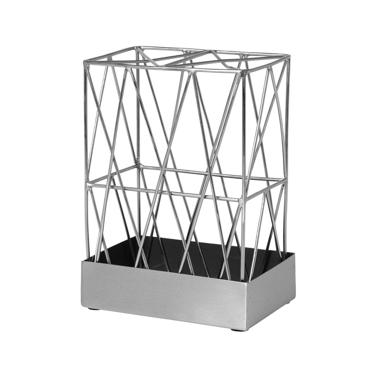 Broste Copenhagen Dekovase Vase SILJE Steel Castlerock/Brass Frame silber (Vasen)