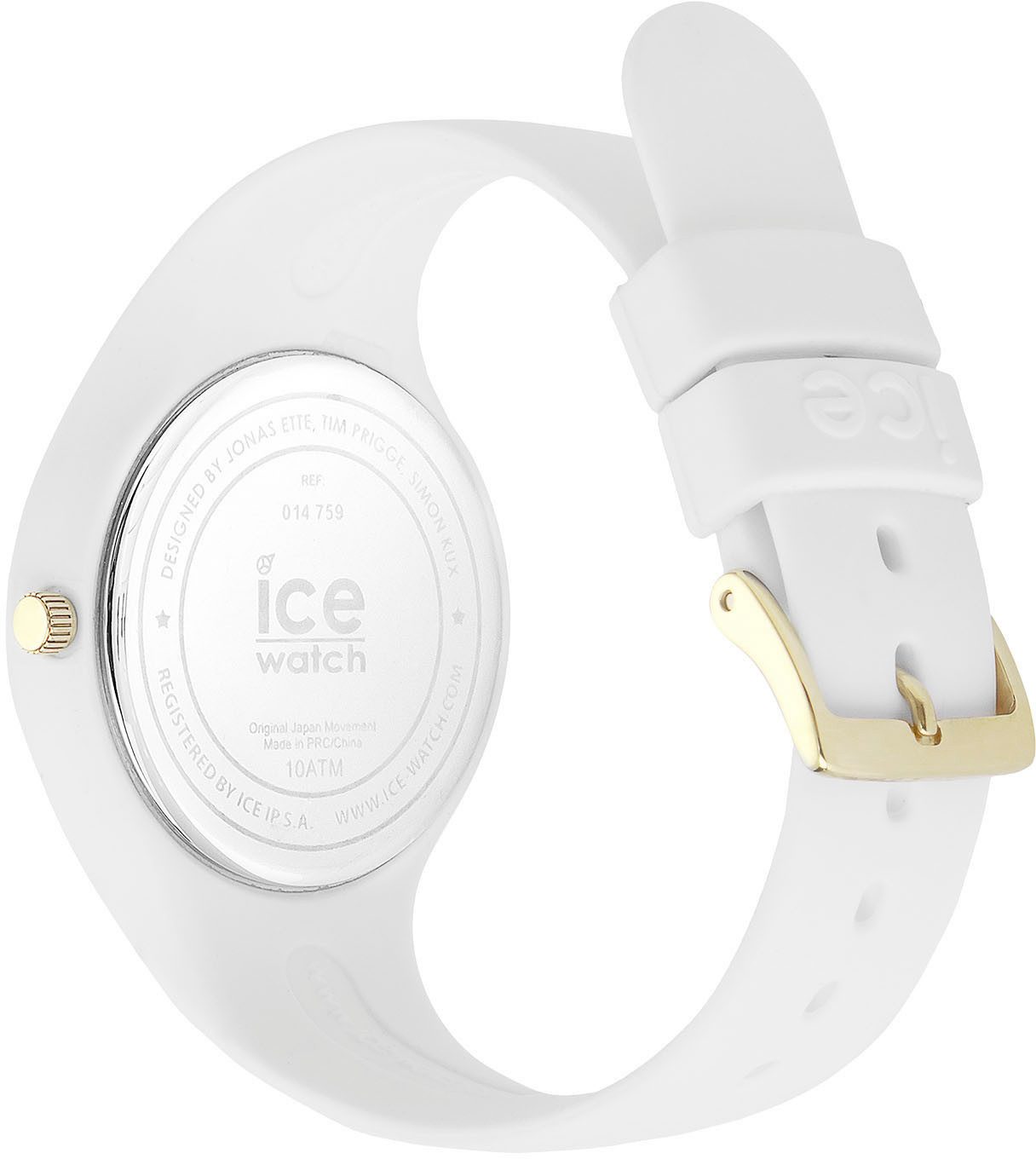 ice-watch Quarzuhr ICE glam - Small - 3H 014759, Armbanduhr, Damenuhr, Silikonarmband, bis 10 bar wasserdicht
