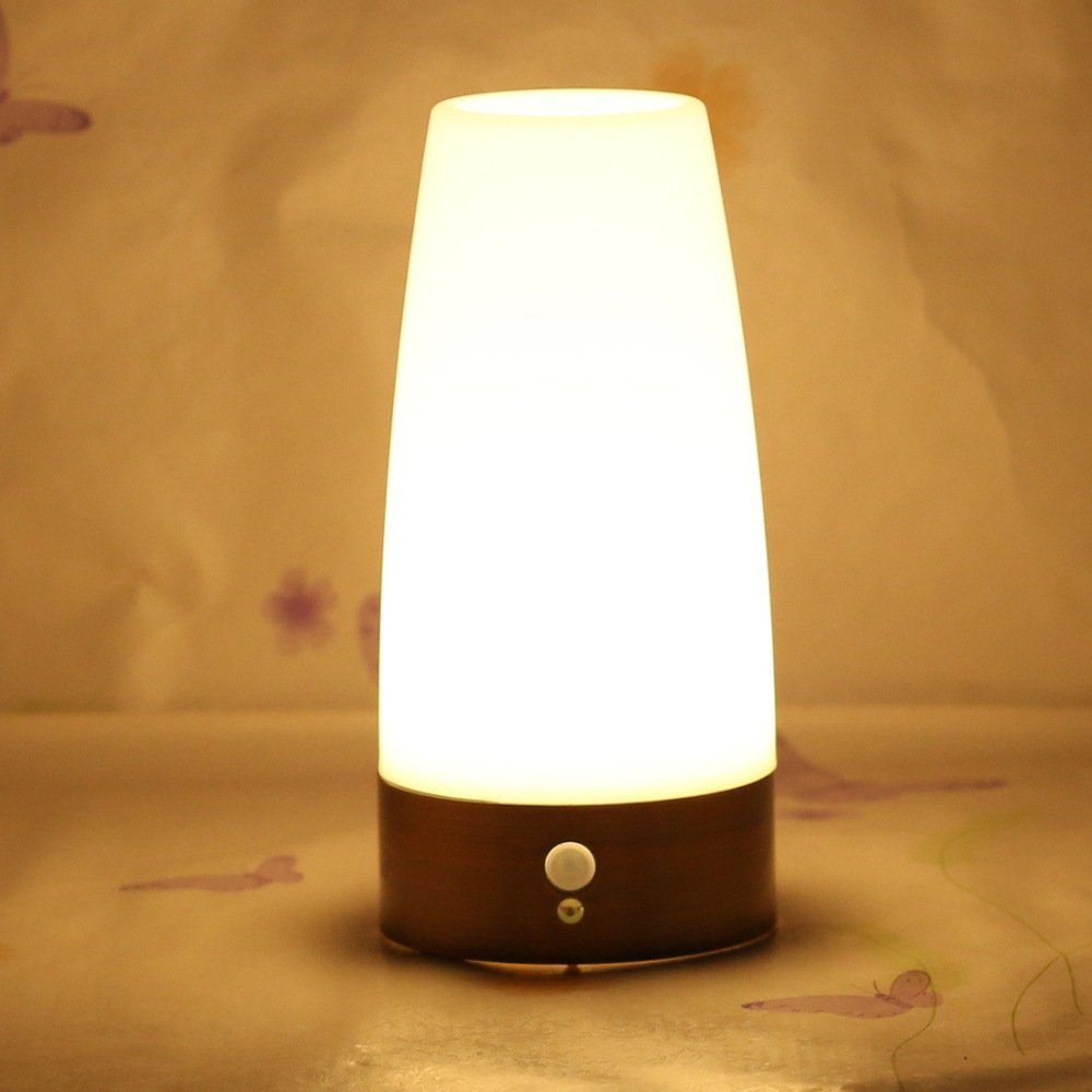 Jormftte LED batteriebetriebene Tischlampe, Nachtlicht Leuchter
