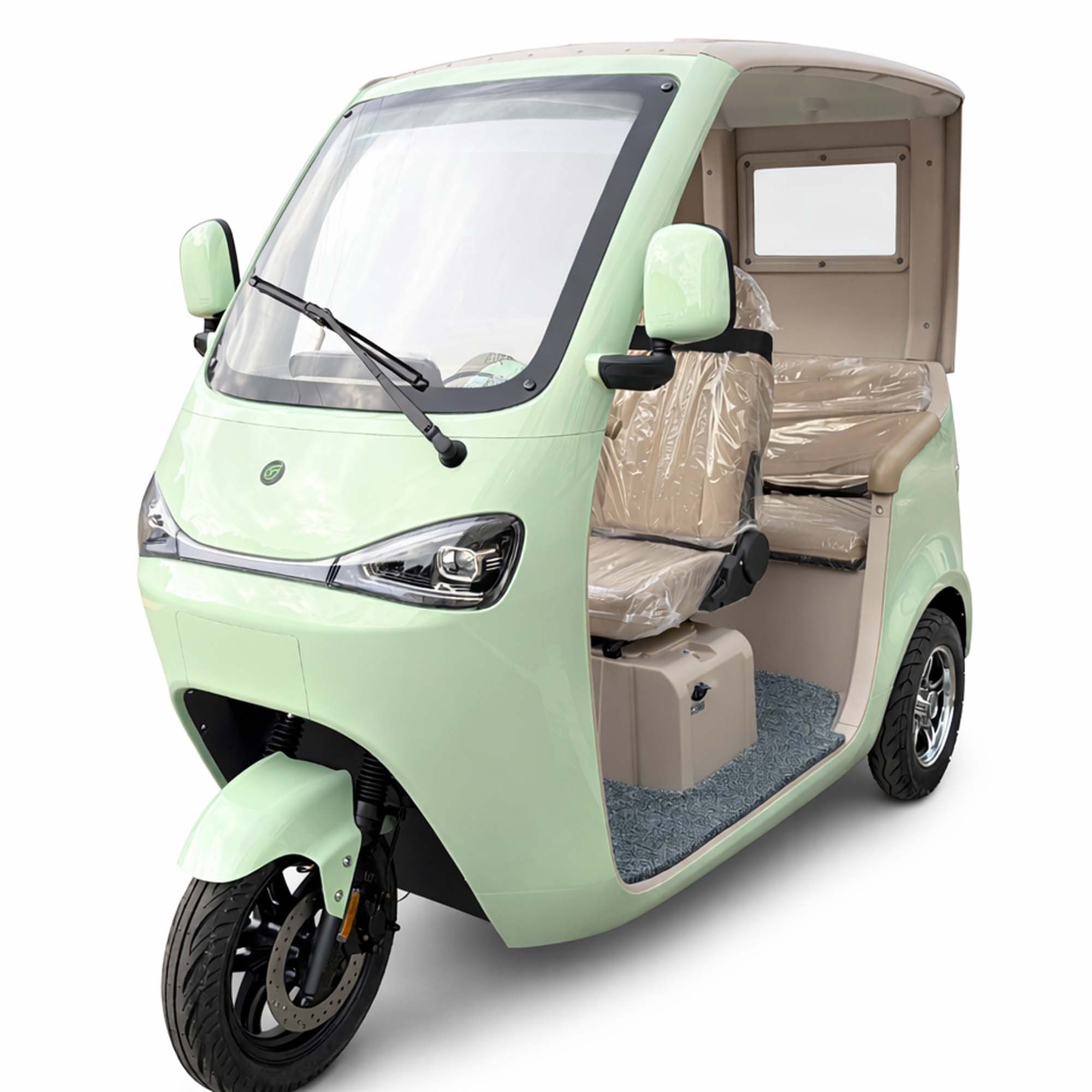 Urban Hopper E-Motorroller Elektro-Kabinenroller Urban Hopper Cabin Flex 2-Sitzer Seniorenmobil, 1200 W, 25 km/h, 1.2KW Motor Blei-Gel Akku 60V 45 Ah ca. 70km Reichweite