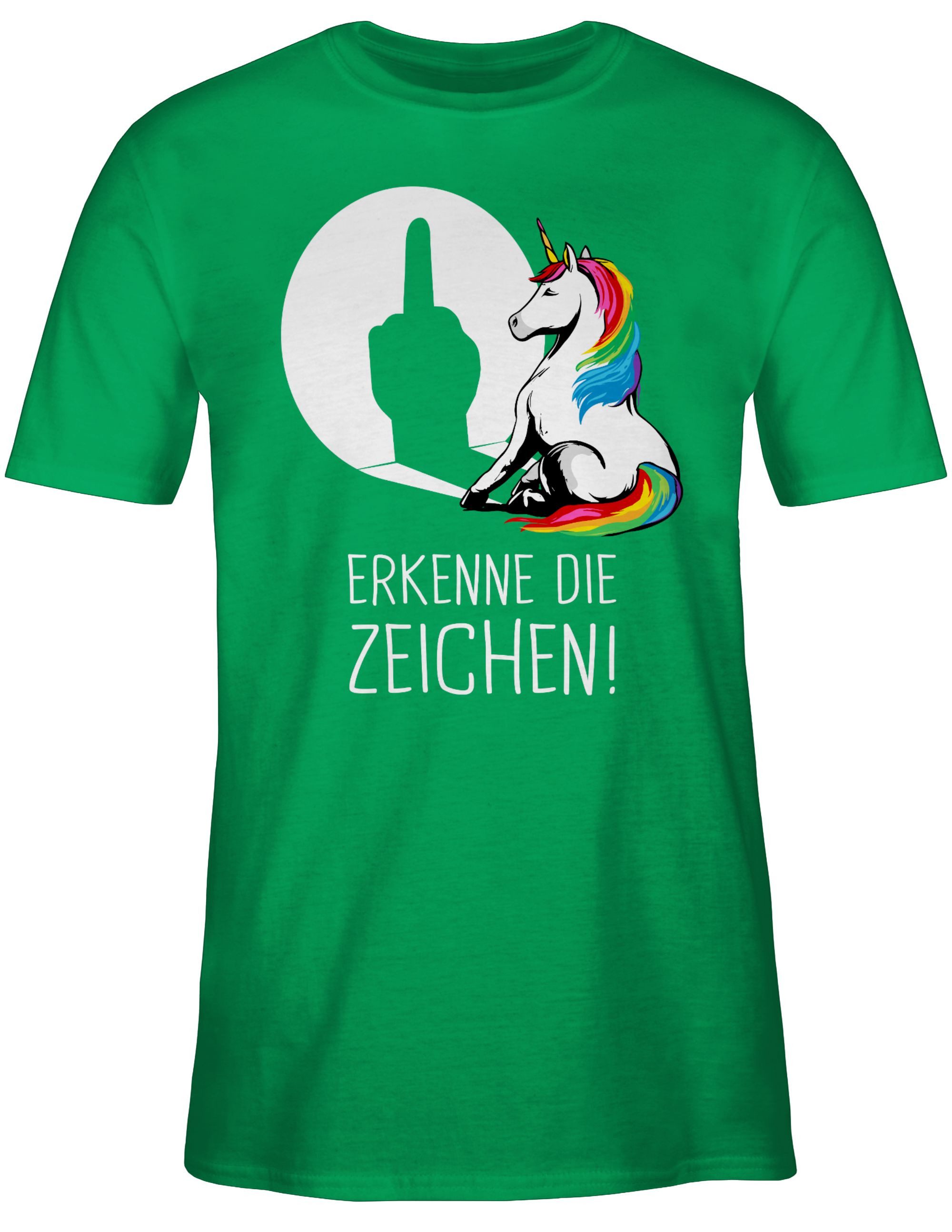 Shirtracer T-Shirt Erkenne die Zeichen, Einhorn günstig online kaufen