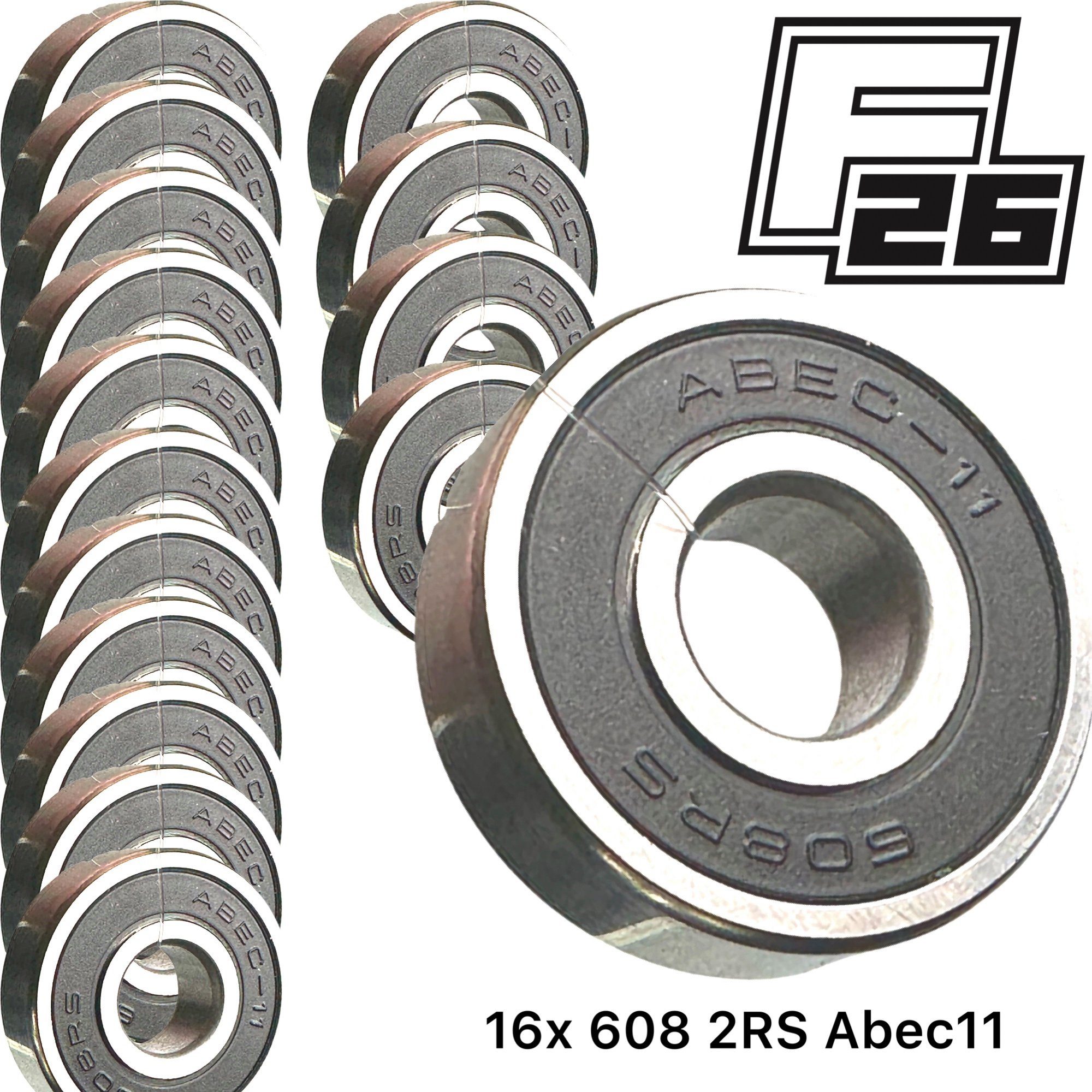 Fantic26 Stuntscooter Fantic26 Kugellager 608 2 RS (16stk) Abec 11