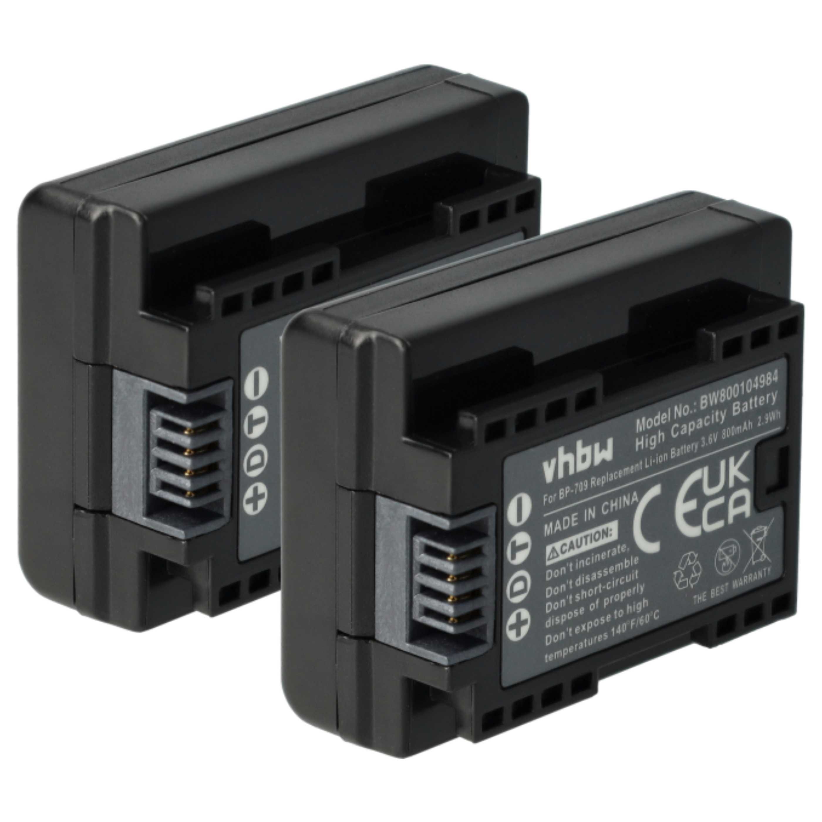 vhbw passend für Canon Legria HF R306, HF M506, HF R36, HF R37, HF M52 ...