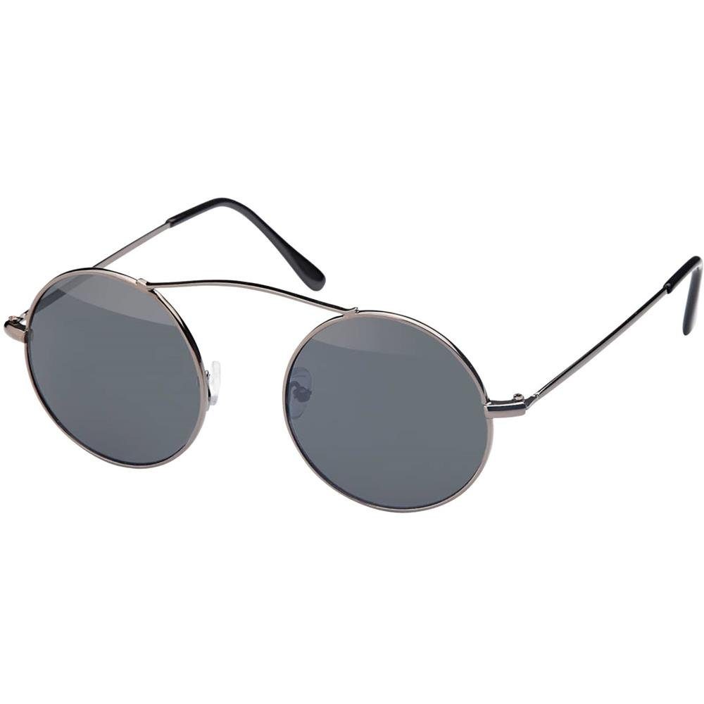 BEZLIT Eyewear Retrosonnenbrille Designer Herren Sonnenbrille mit Edelstahlbügeln (1-St) mit schwarzen Linsen